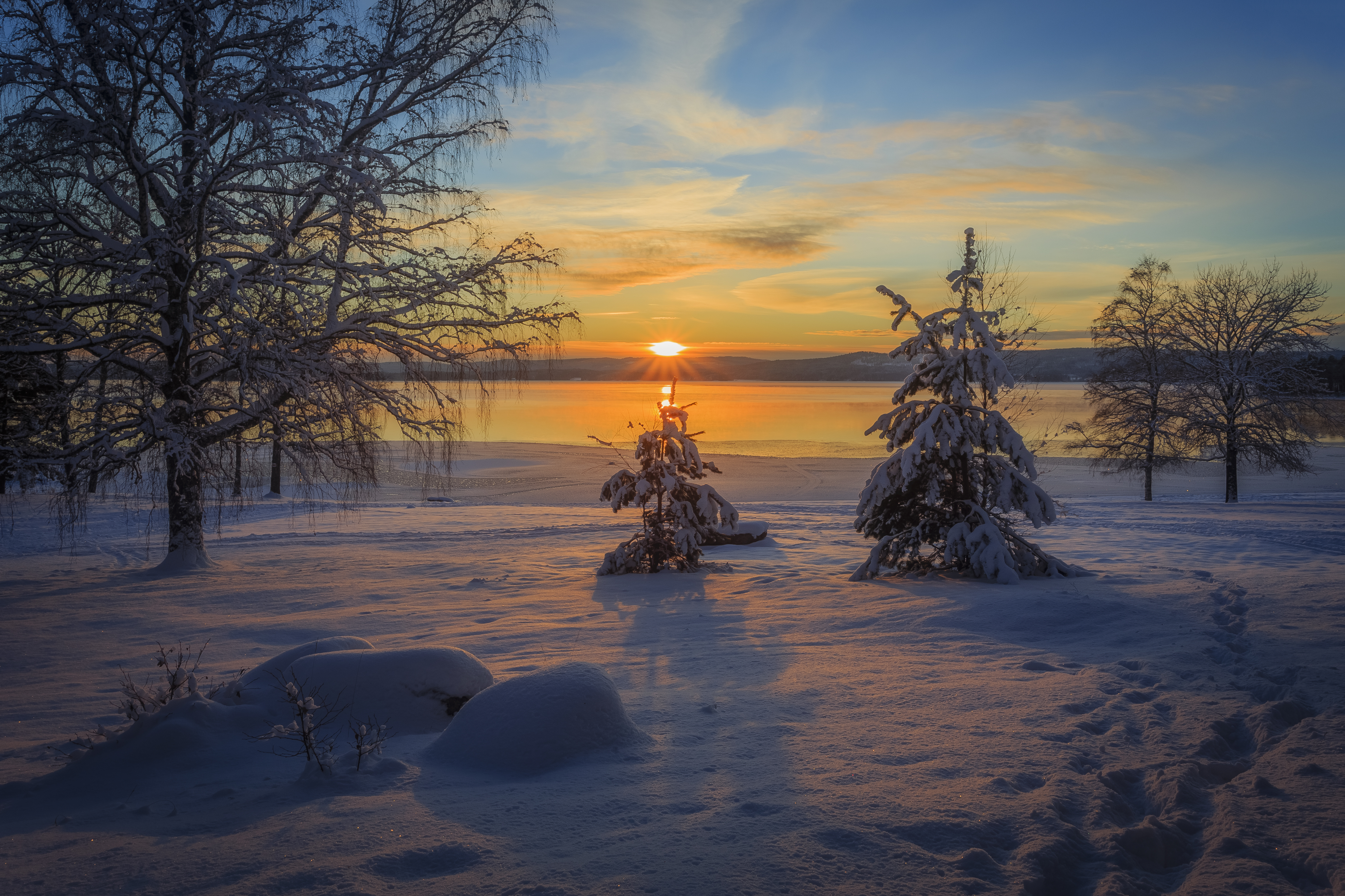 Wallpapers Arvika Sweden winter on the desktop