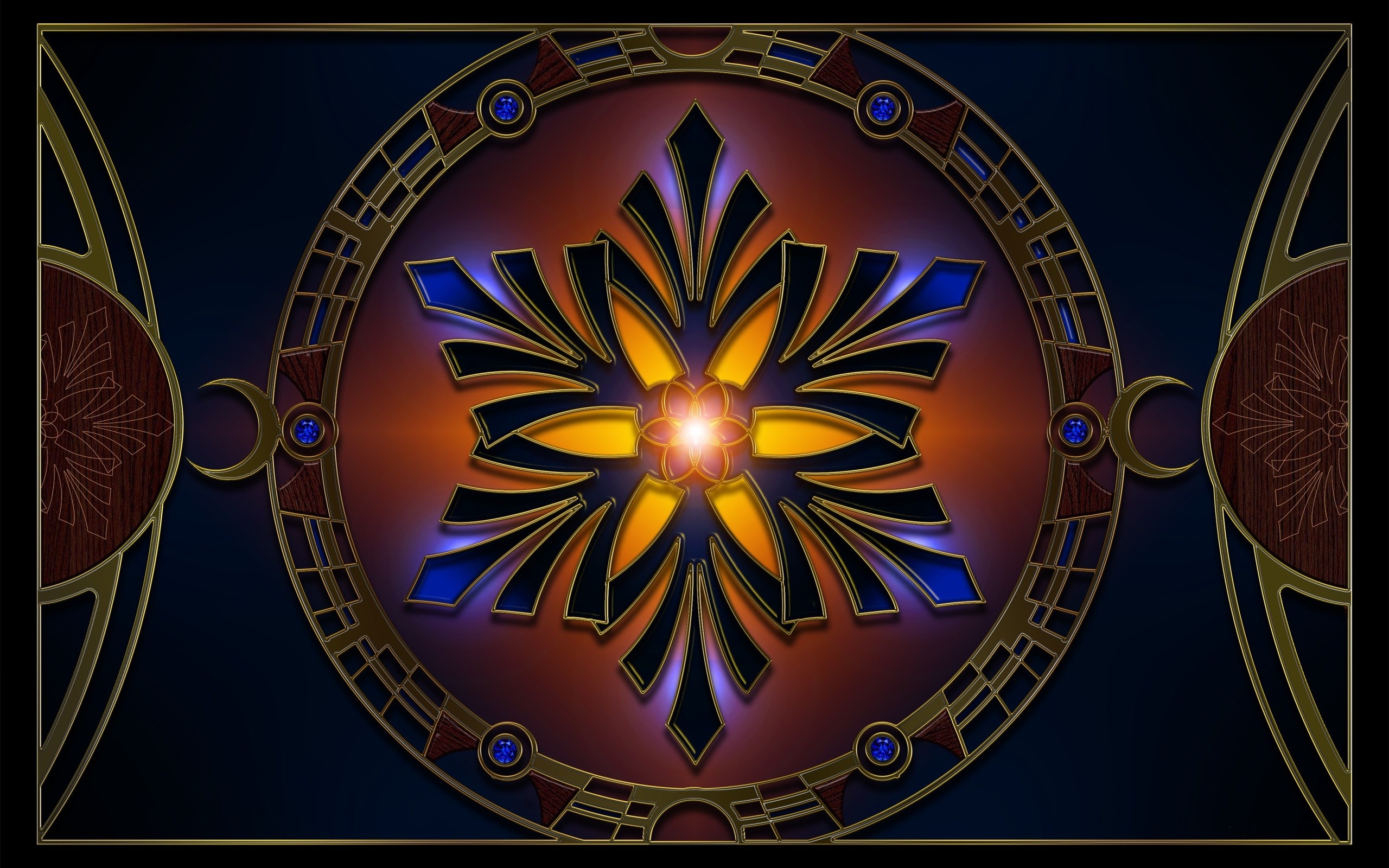 Абстрактная снежинка