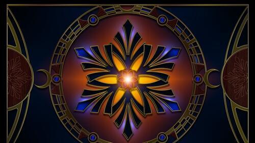 Бесплатное фото Абстрактная снежинка