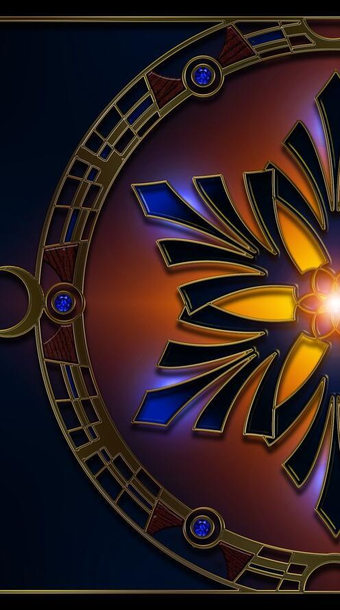 Бесплатное фото Абстрактная снежинка