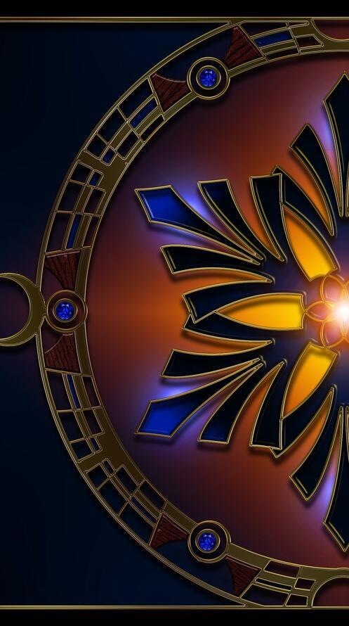 Бесплатное фото Абстрактная снежинка