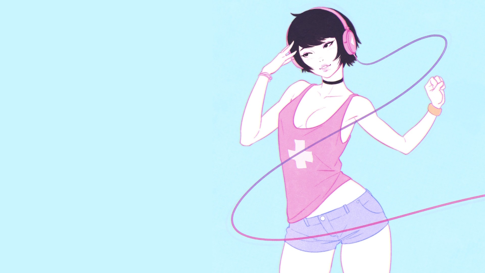 Wallpapers illustration women anime on the desktop
