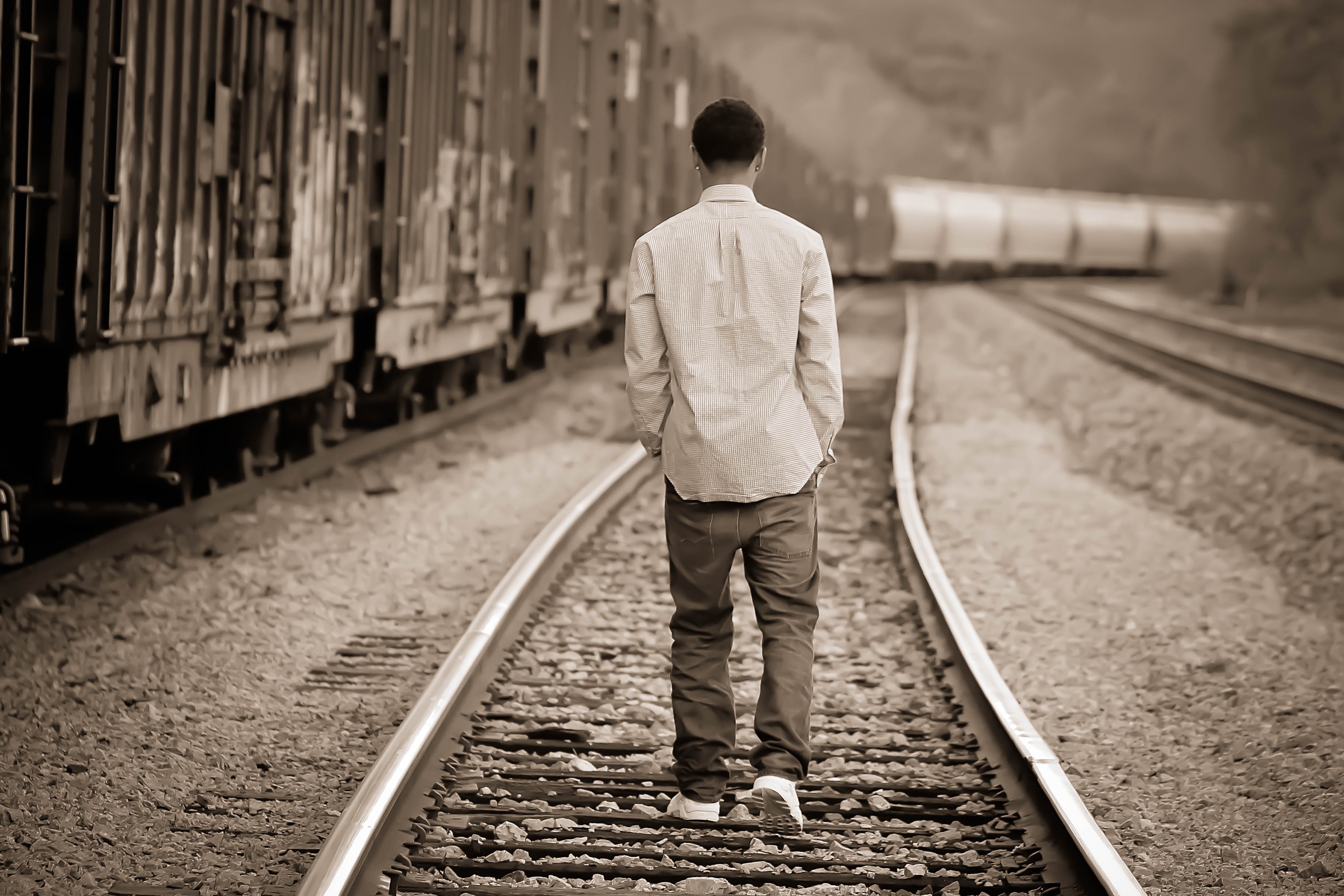 Wallpapers outdoor walking person on the desktop