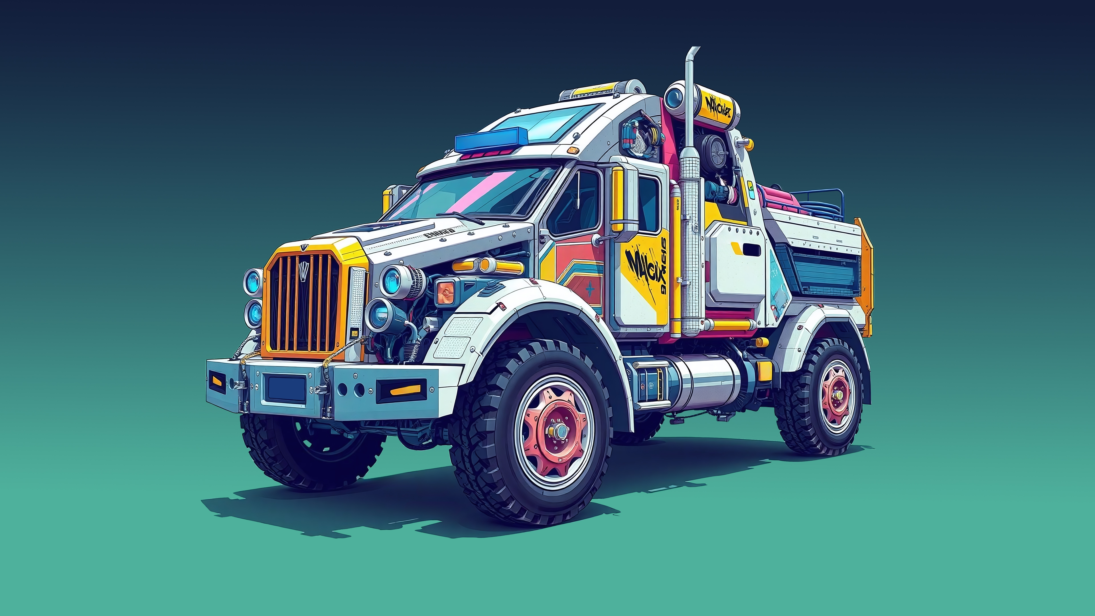 Бесплатное фото Футуристический автомобиль