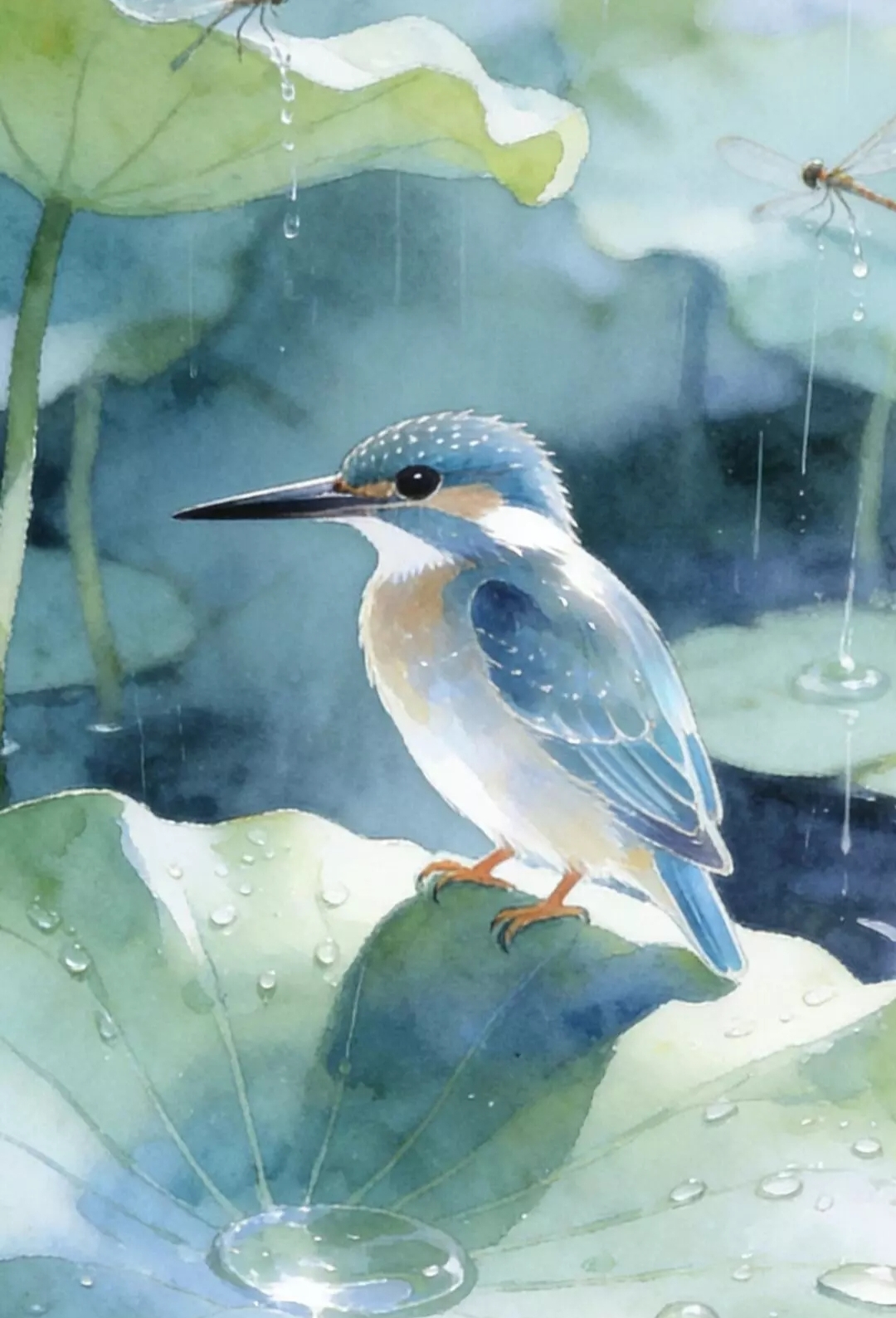 Бесплатное фото На листе лотоса