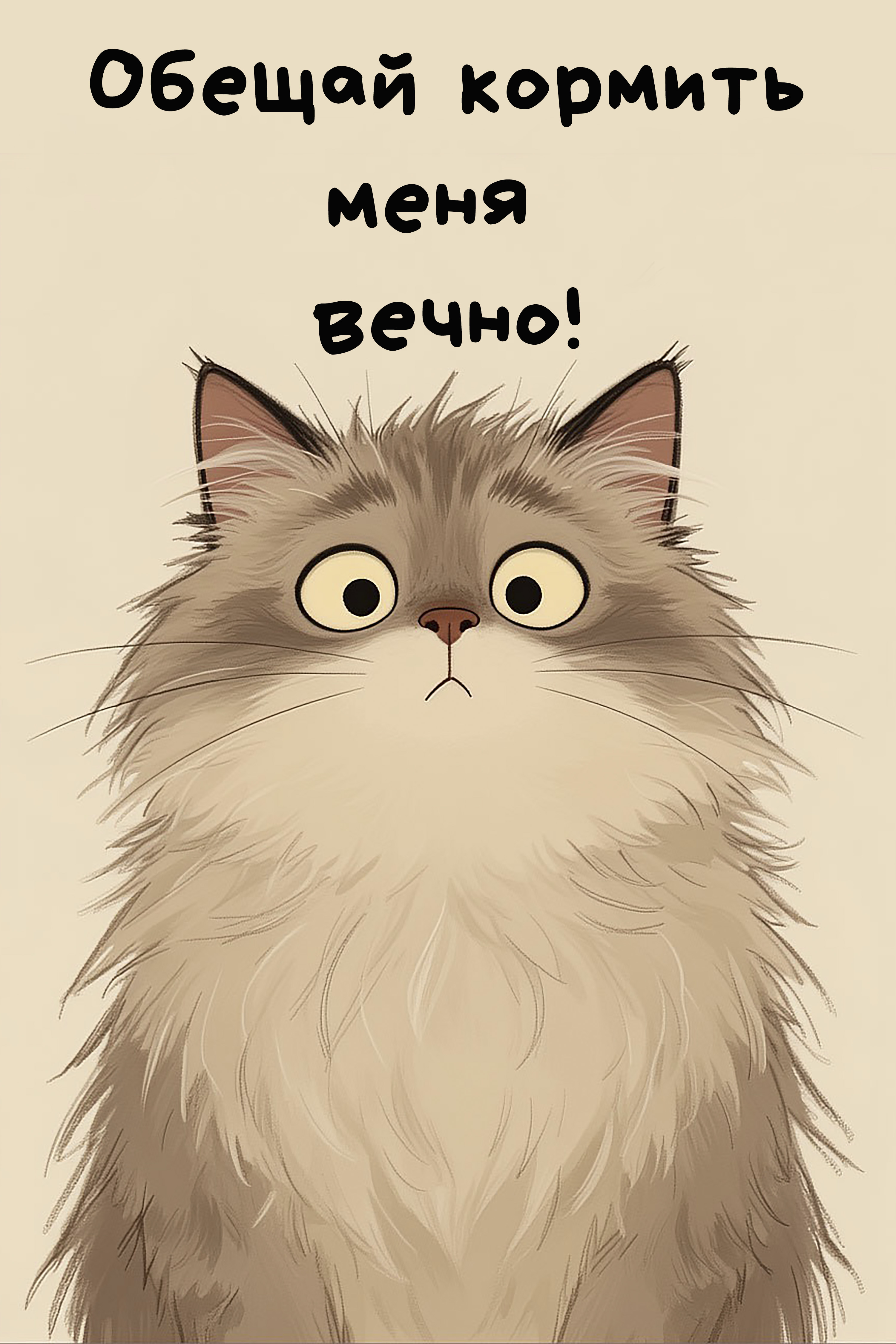 Free postcard A cat about love