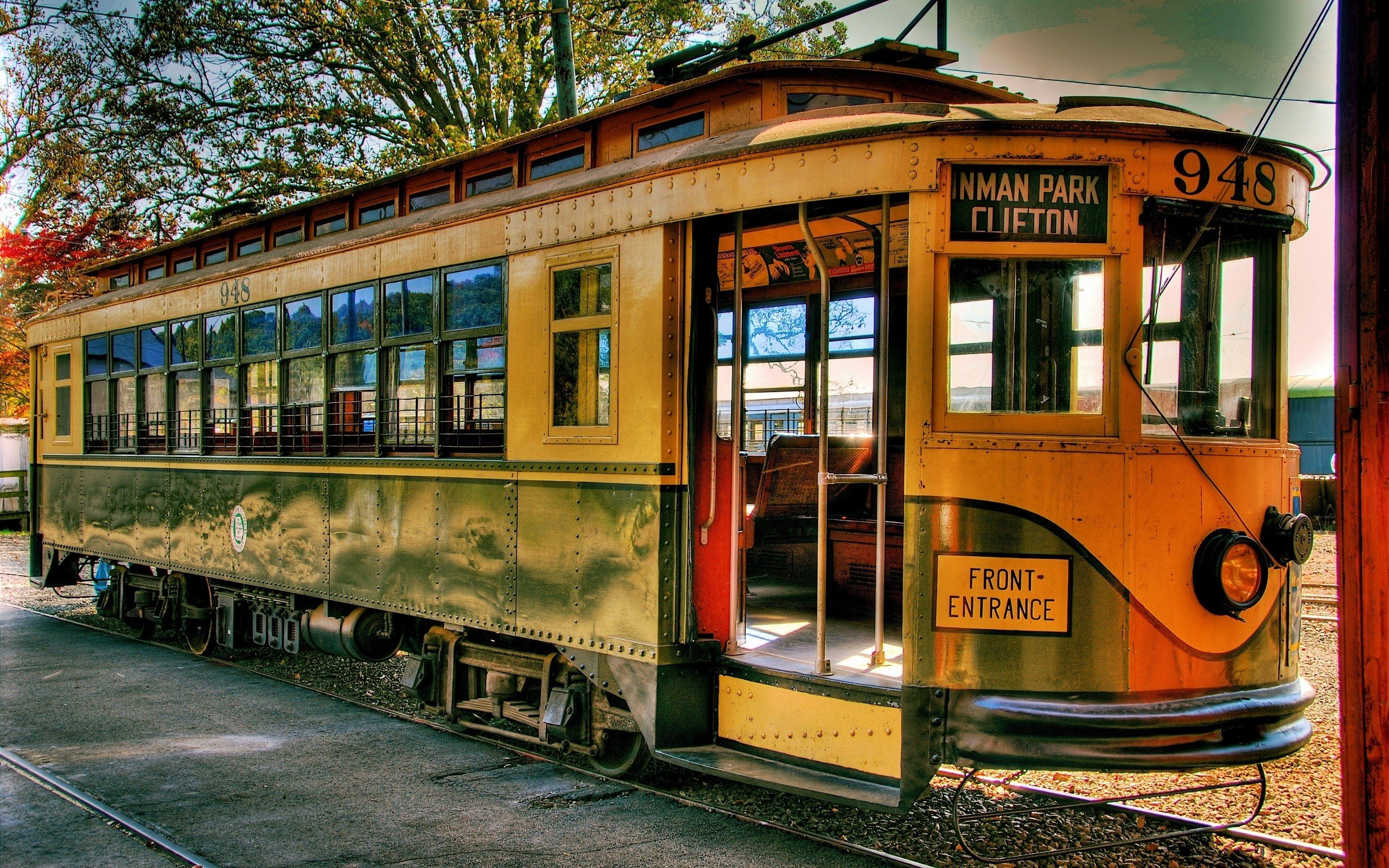 Wallpapers vintage tram train on the desktop