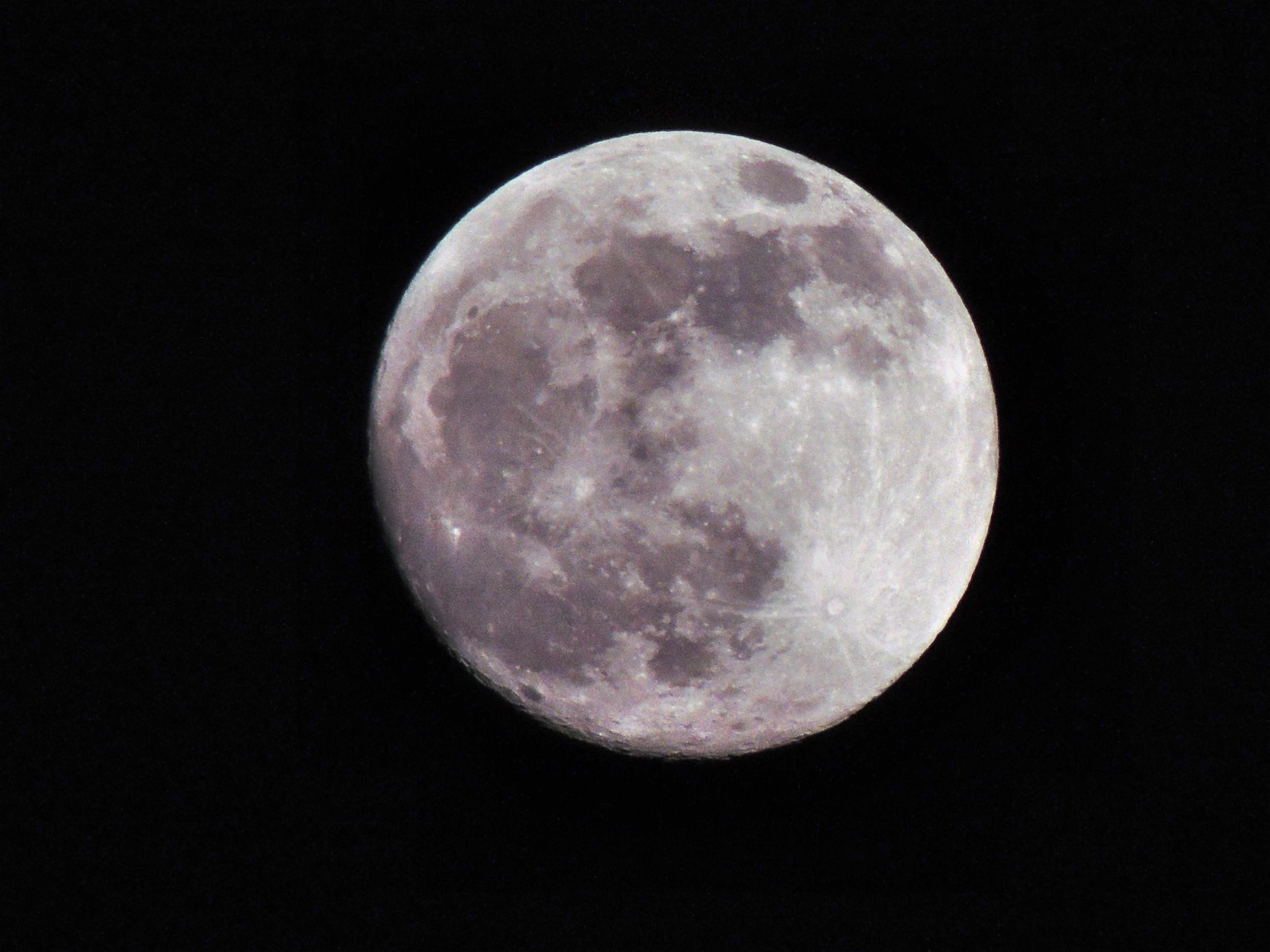 Free photo A photo of a large moon in a black sky