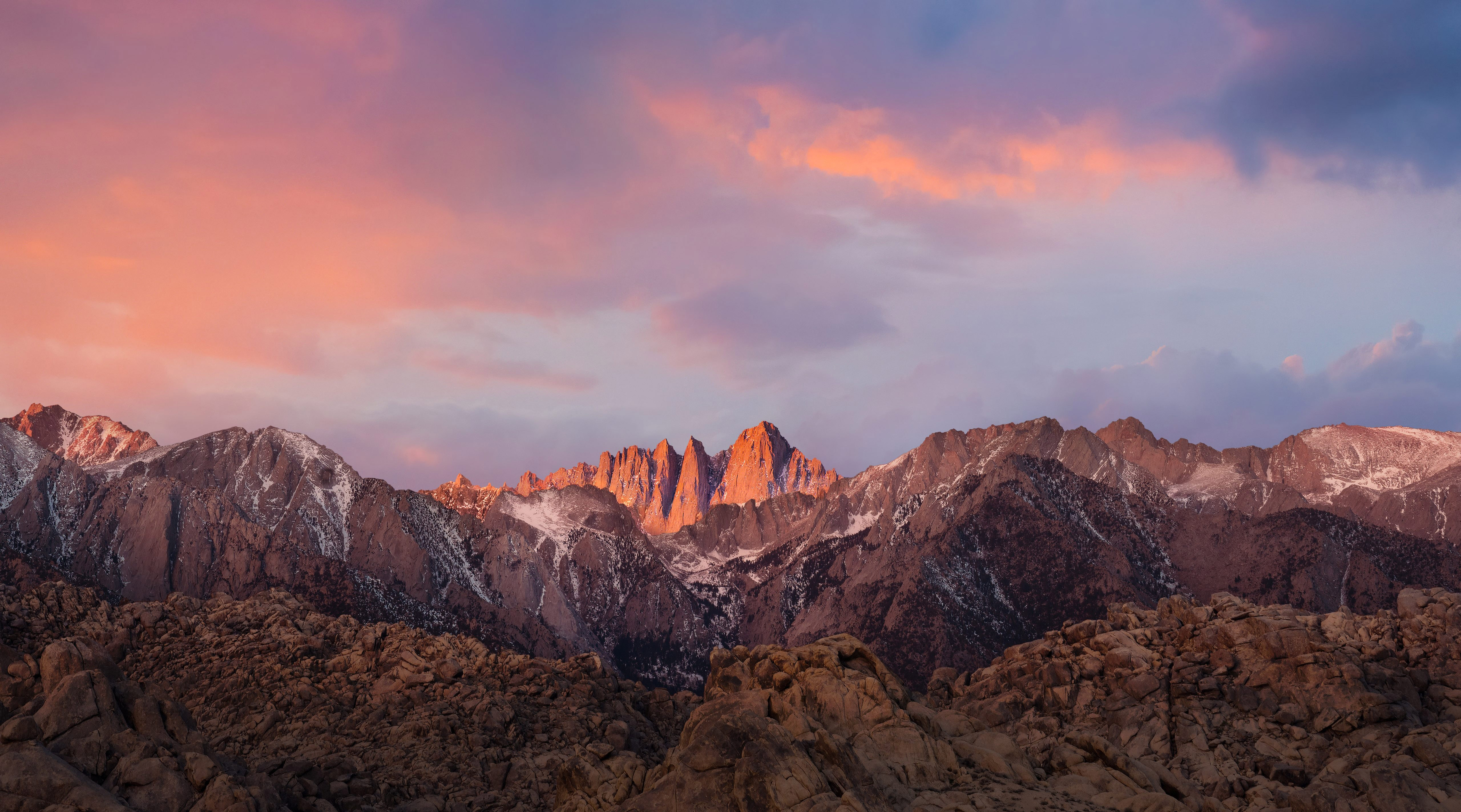 Wallpapers mountains screensaver apple on the desktop