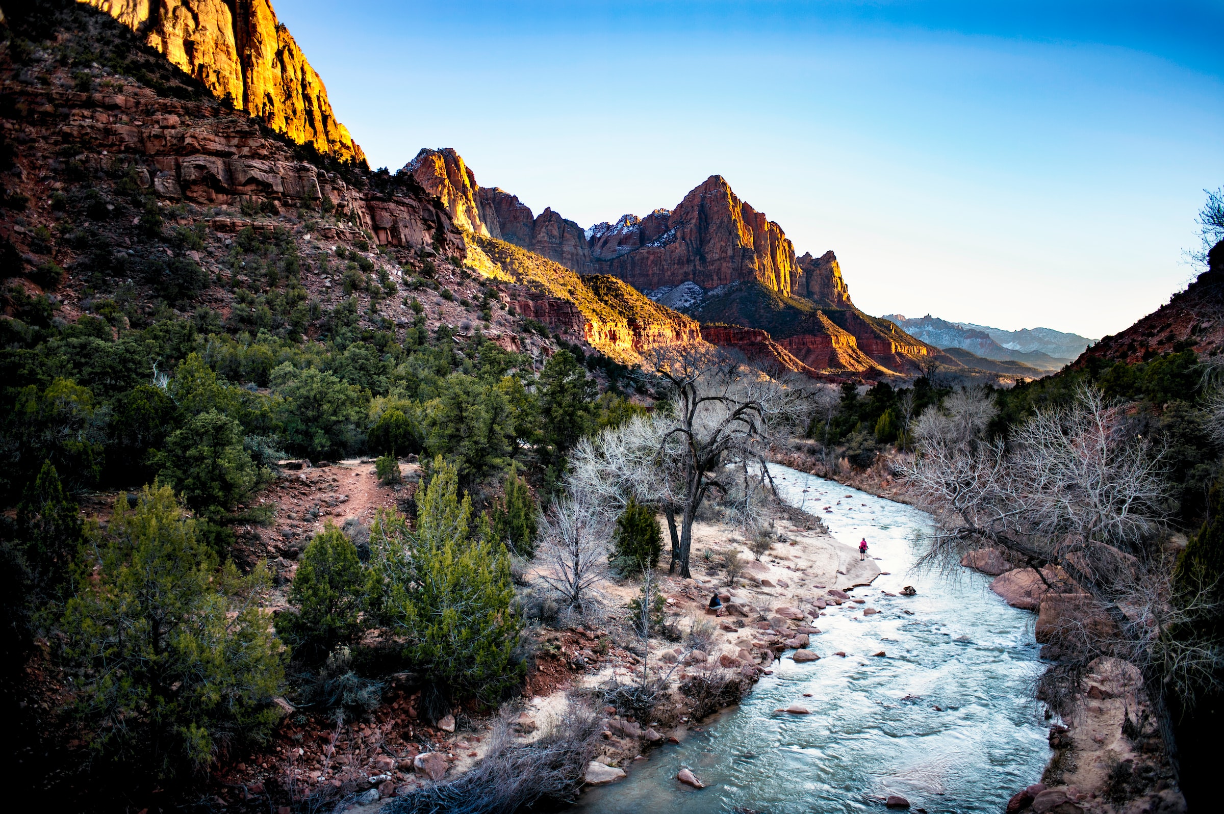 Free photo Mountain river in the gorge