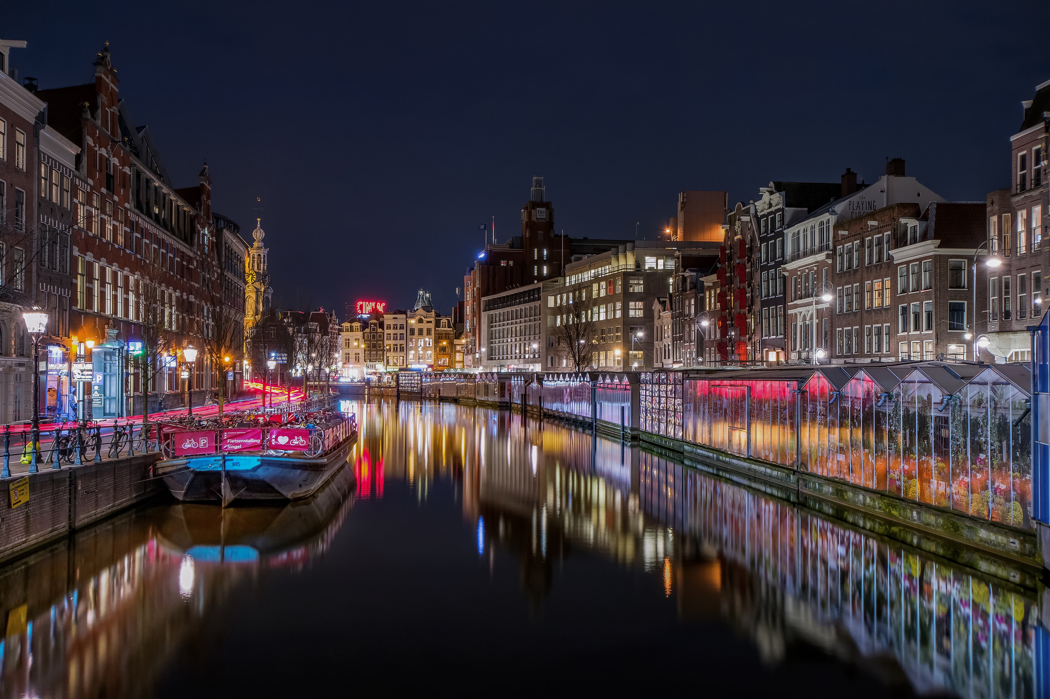 桌面上的壁纸阿姆斯特丹 船 河流