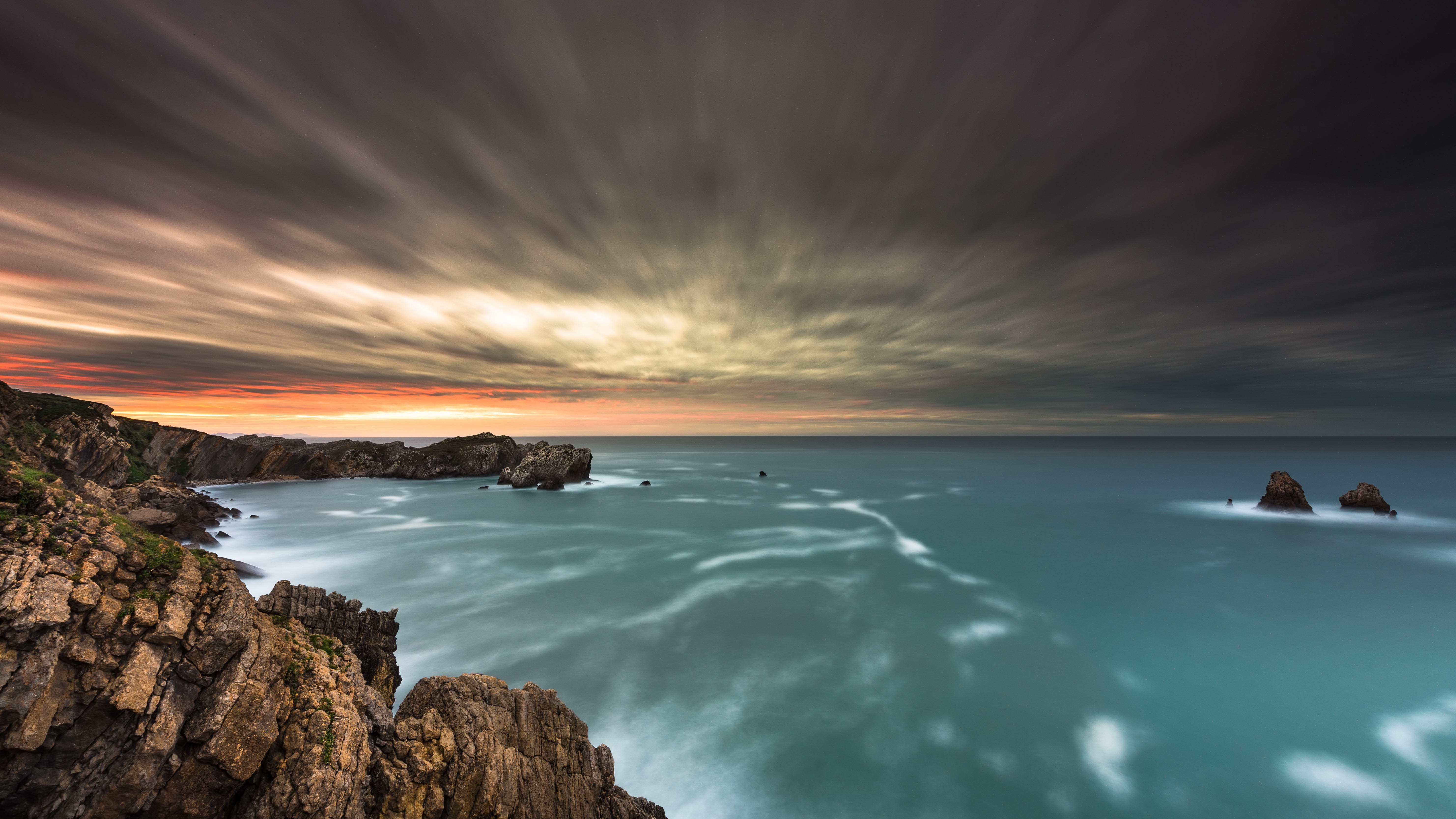 Free photo Clouds over the sea