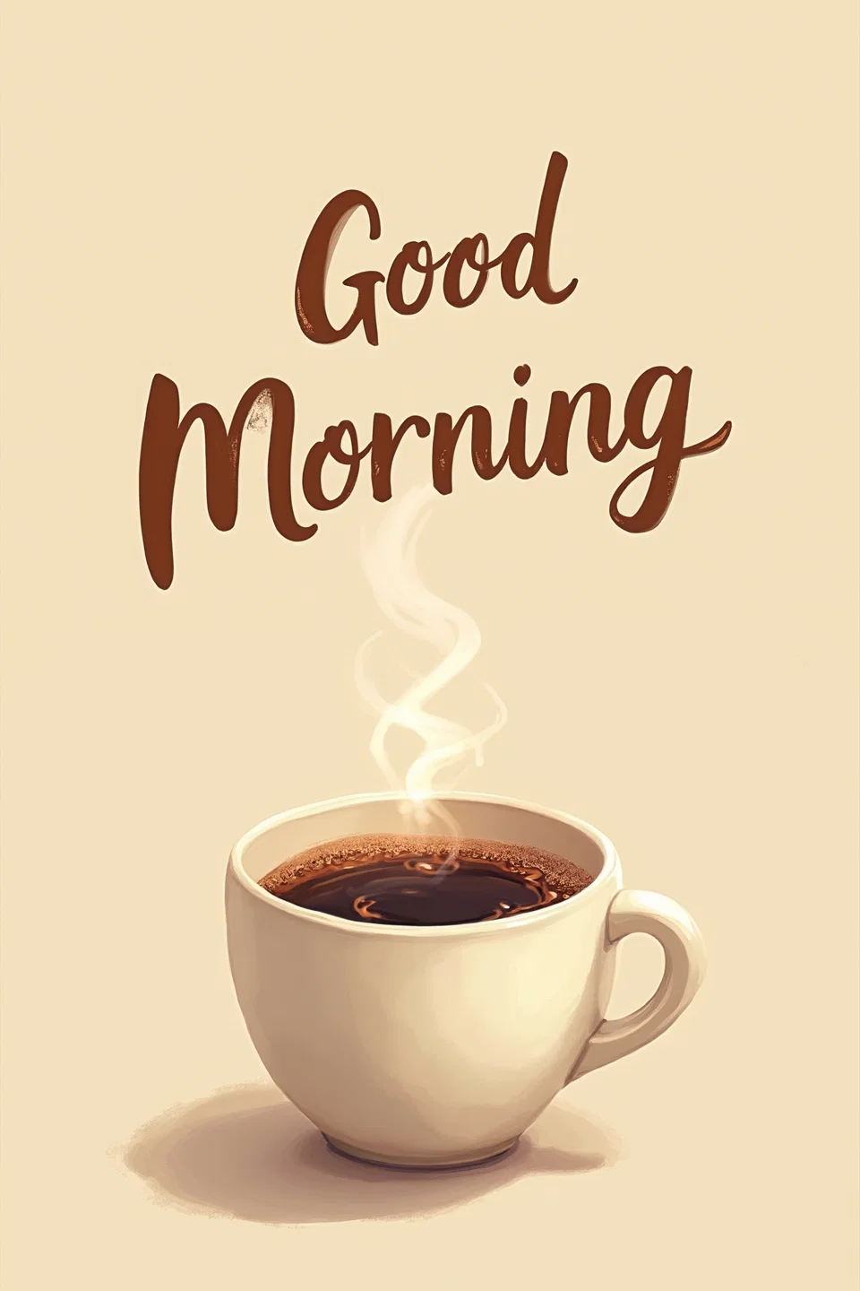 Бесплатная открытка Открытка Good Morning с американо