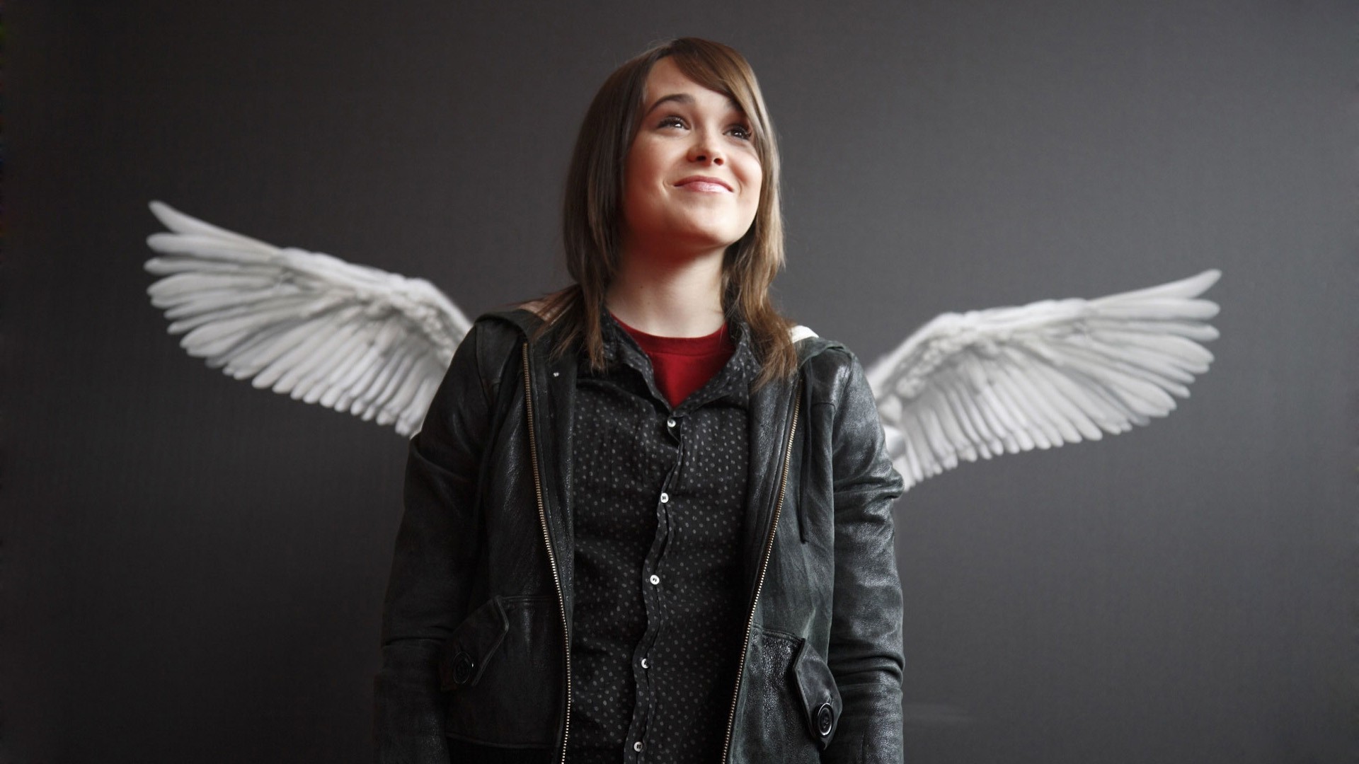 Ellen Page with angel wings