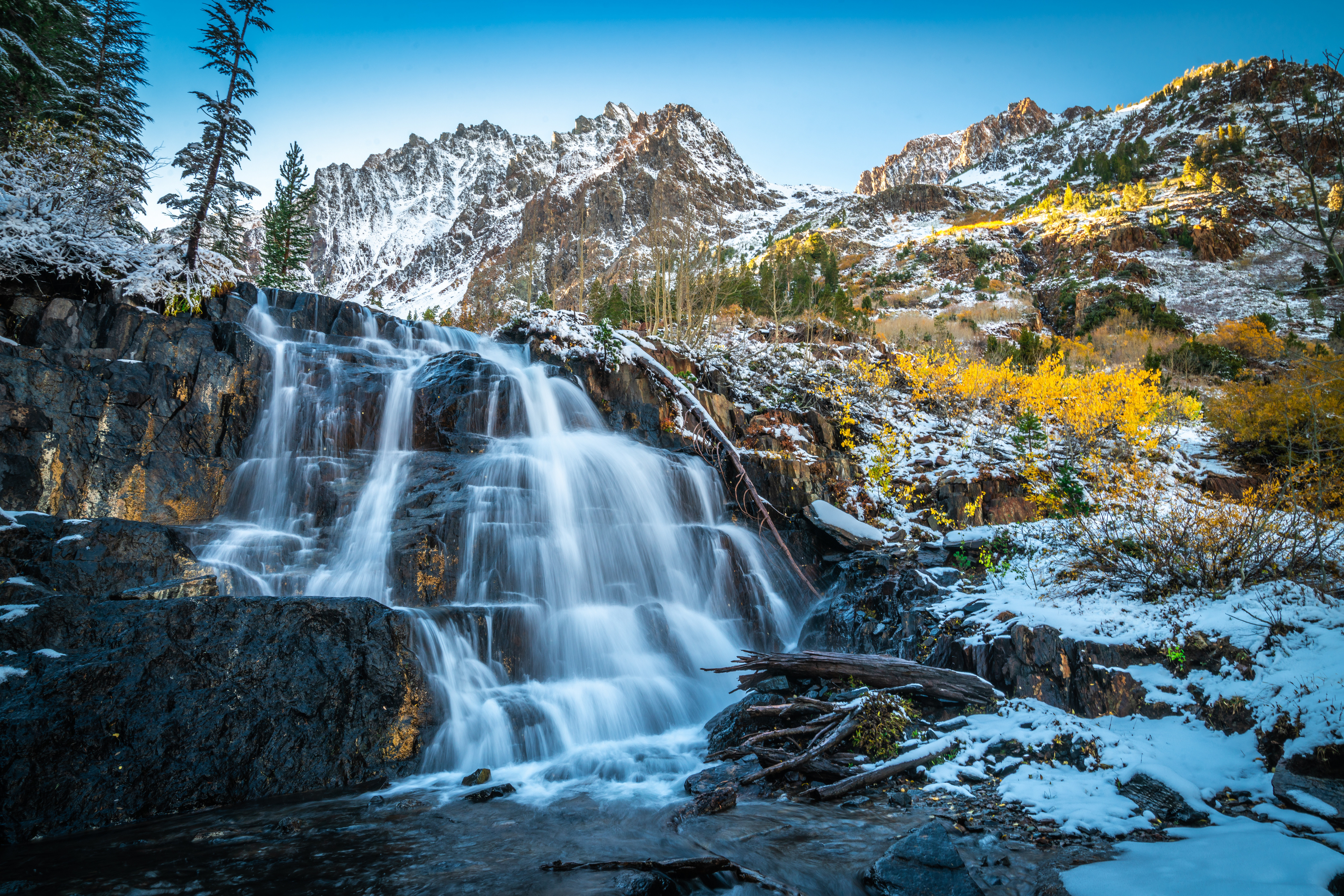 Wallpapers states of the usa waterfalls USA crag on the desktop