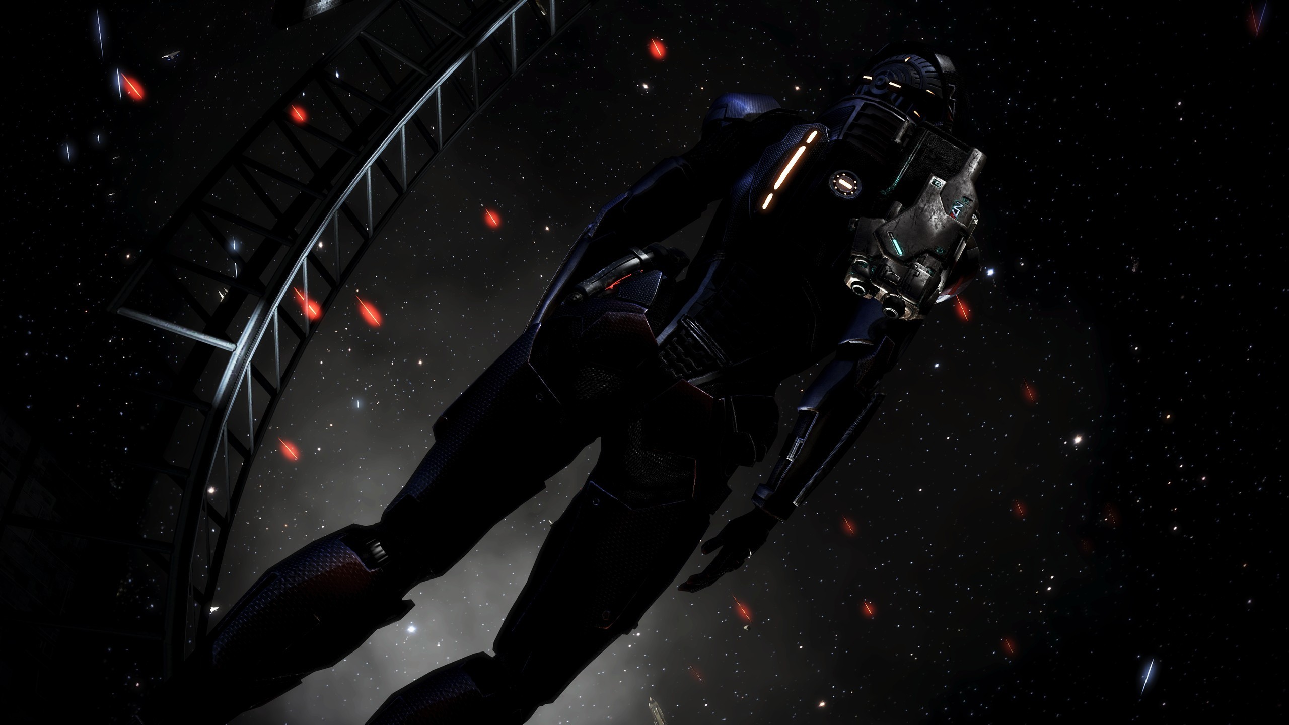 Обои женщина Mass Effect космос на рабочий стол