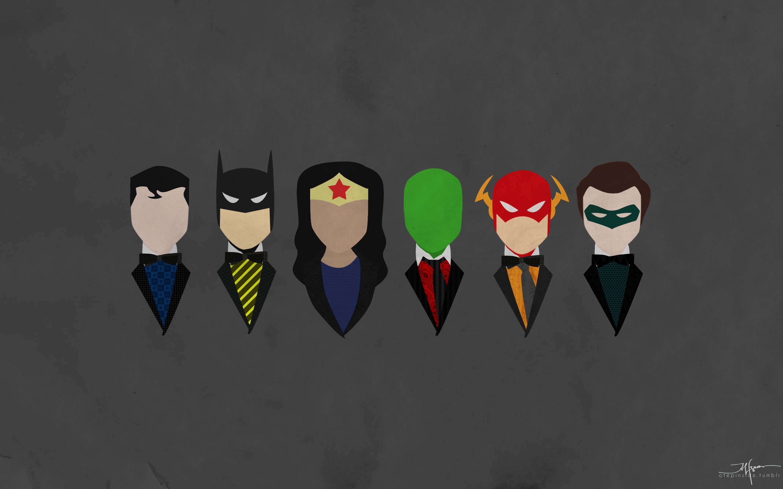 Wallpapers justice league minimalism artwork on the desktop