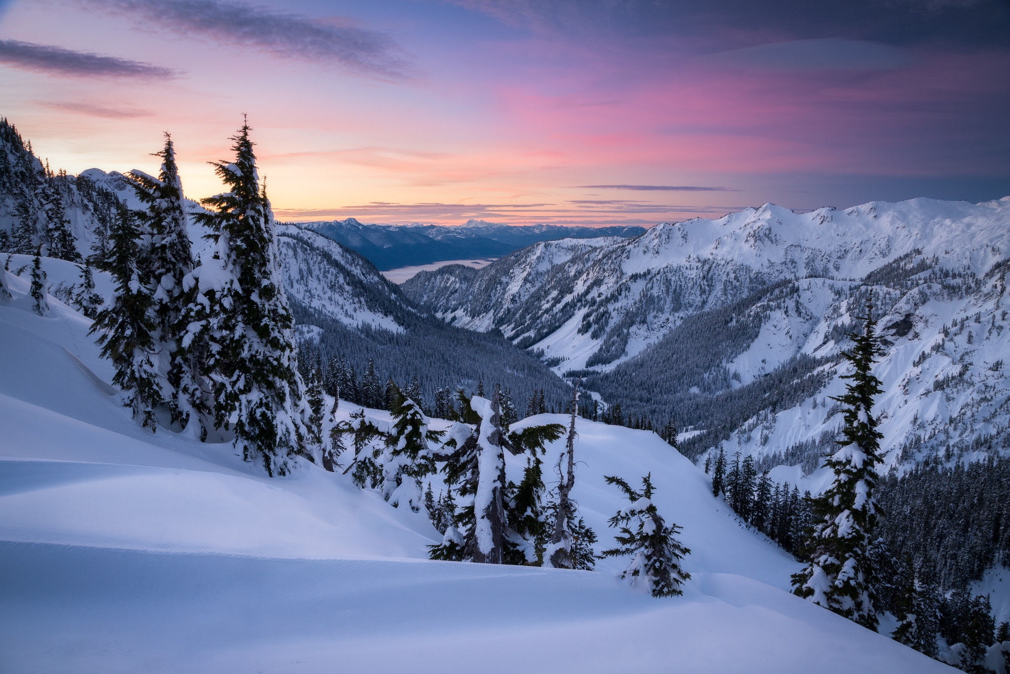 Wallpapers Pacific Northwest sunrise Washington on the desktop