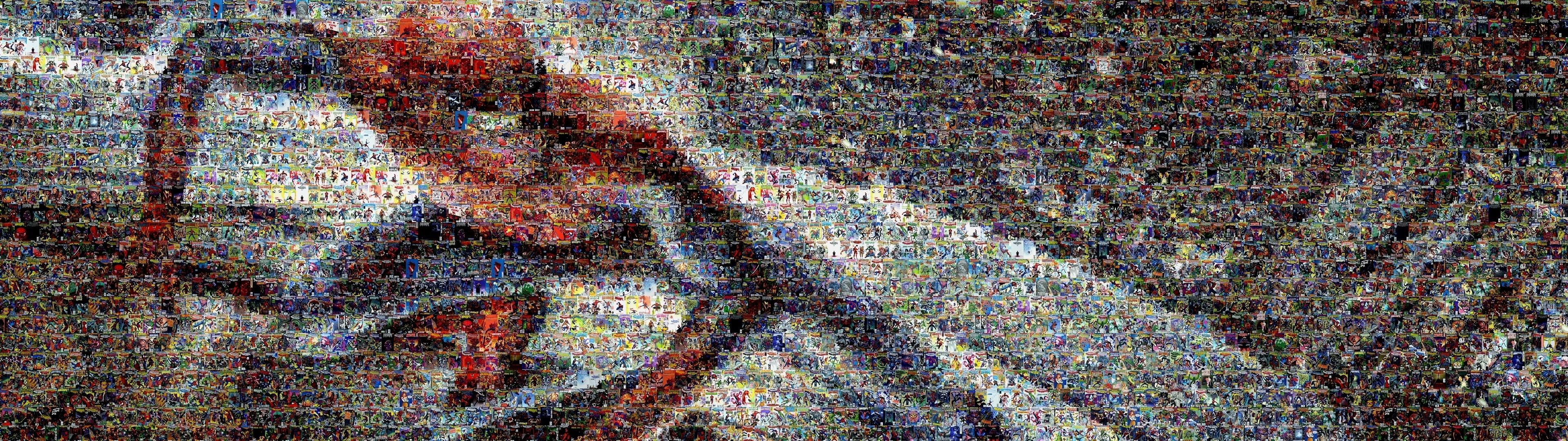 Wallpapers collage comics dual on the desktop