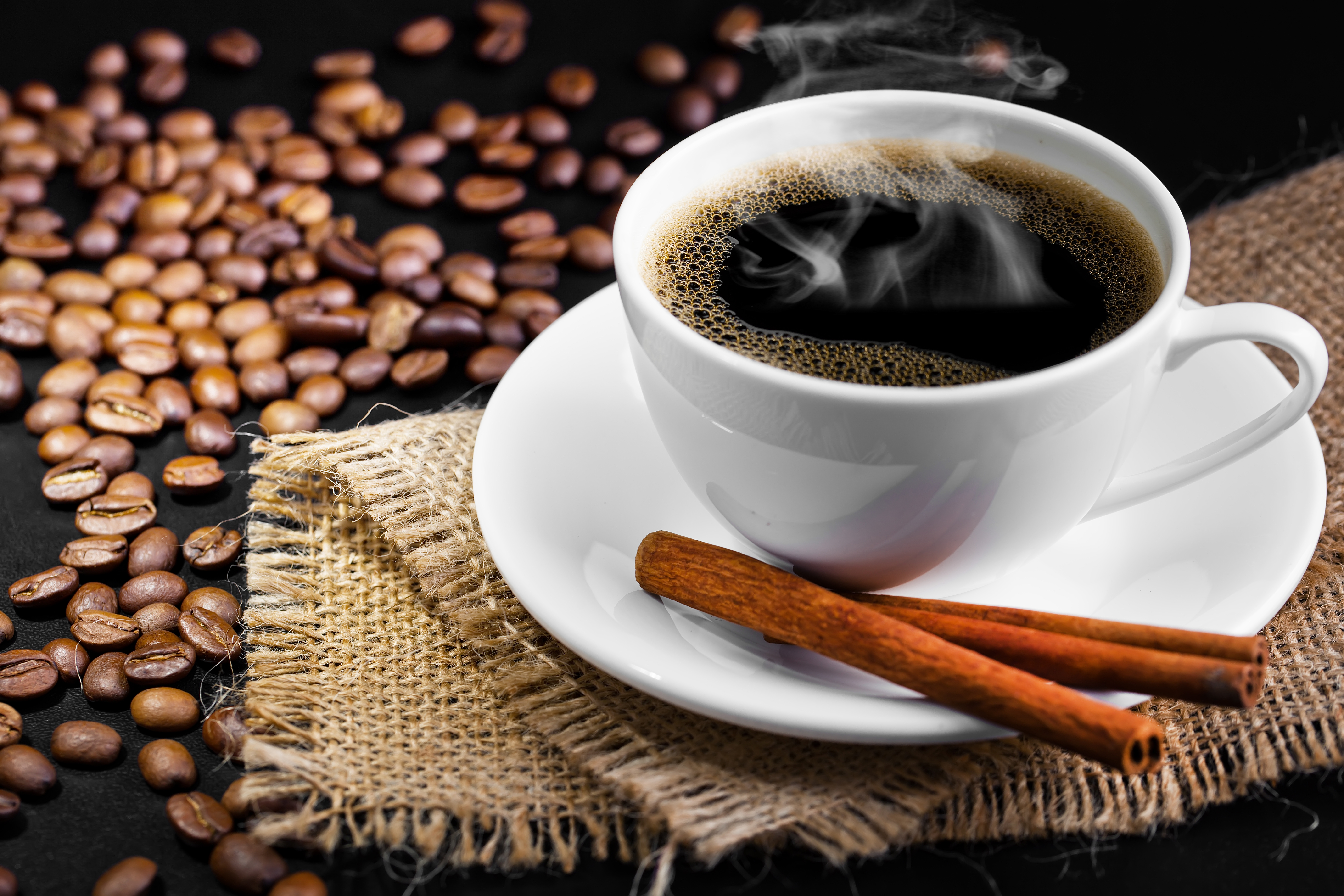 Free photo Hot black coffee