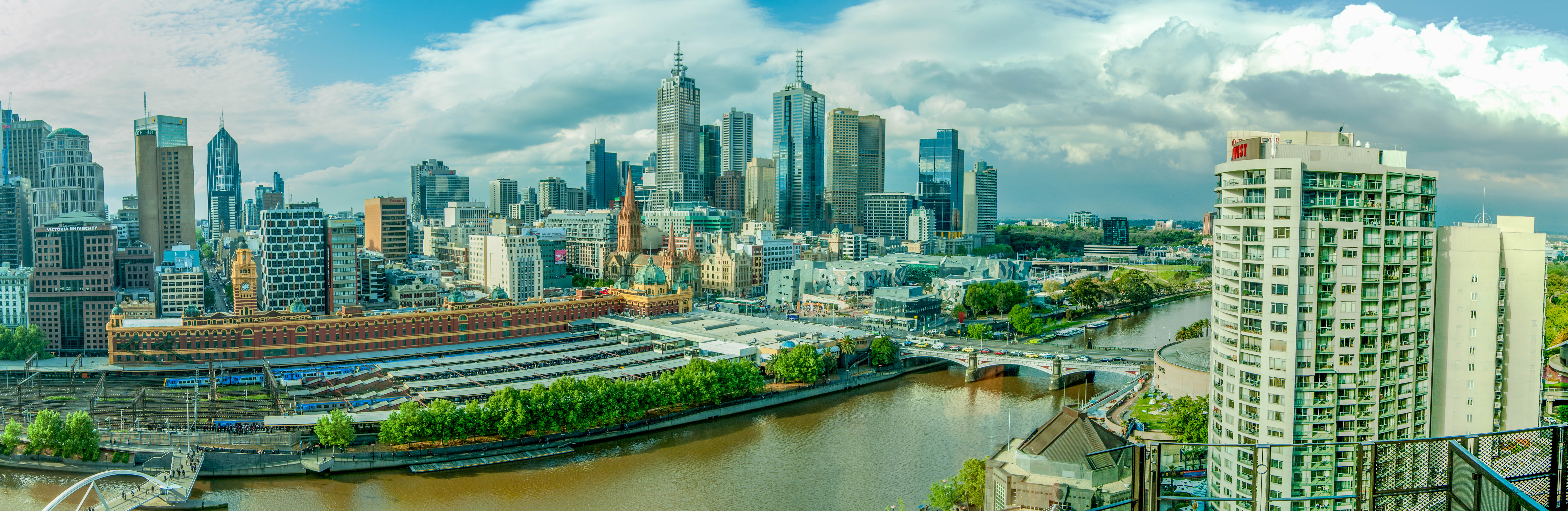 Wallpapers Melbourne Australia panorama on the desktop