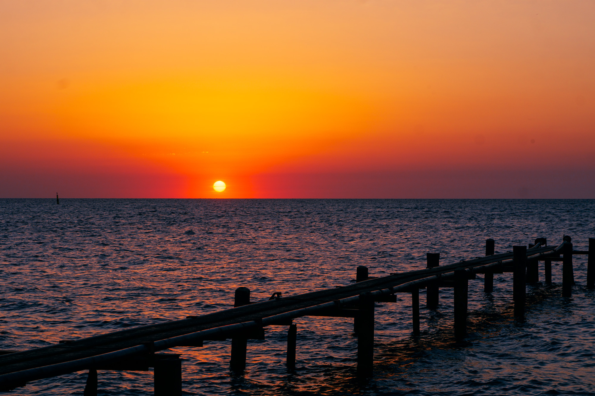 Free photo Black Sea in the late evening