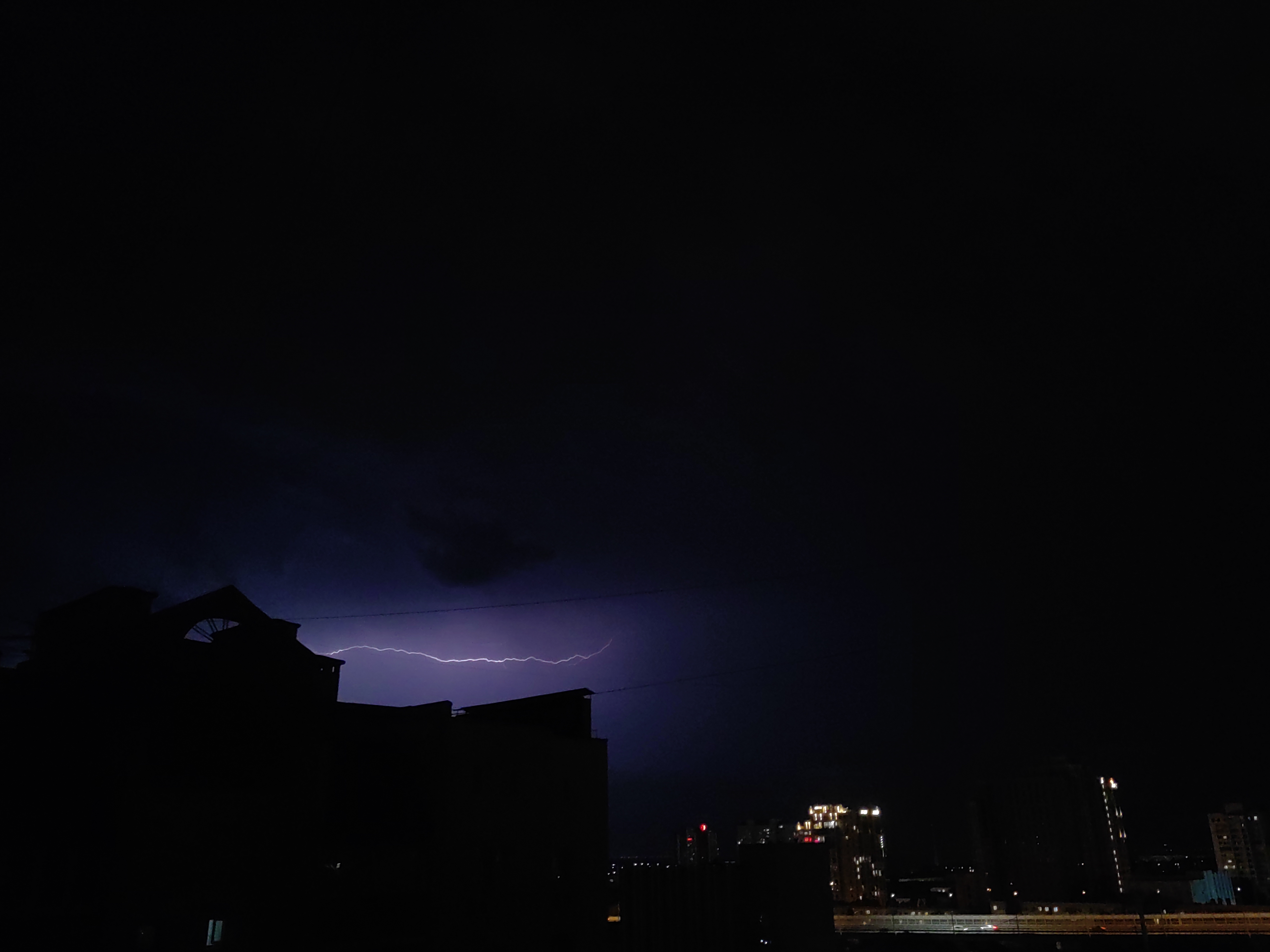 免费照片夜晚，闪电