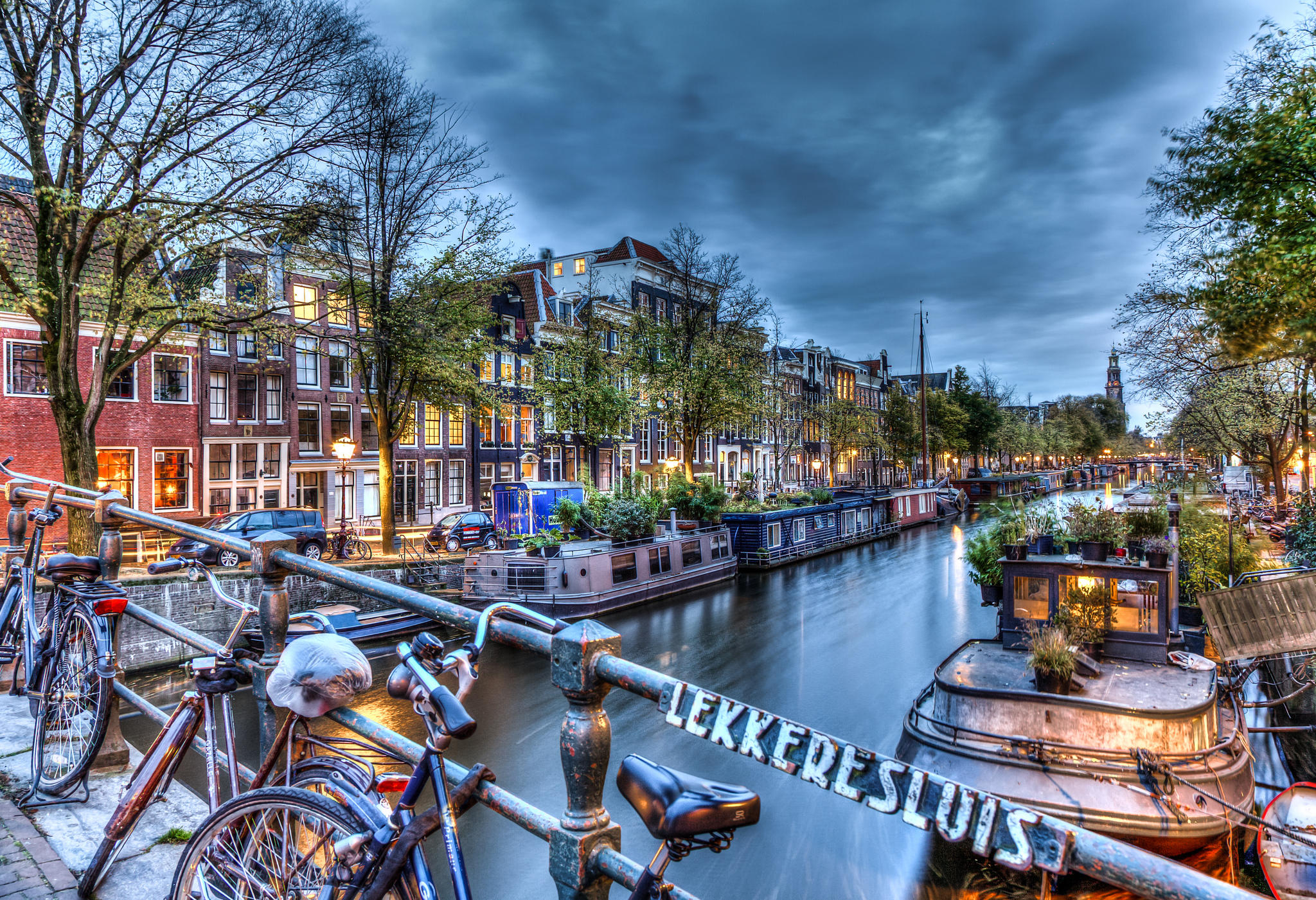 桌面上的壁纸阿姆斯特丹 市容 河流