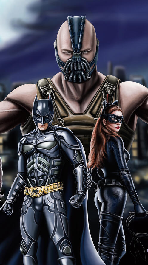 Обои Batman Bane Batwoman на рабочий стол