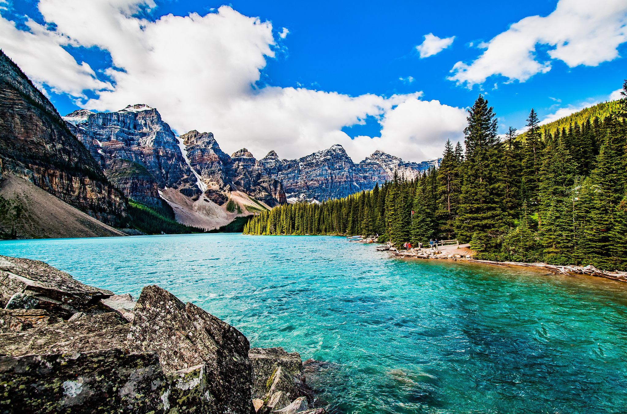 Wallpapers lake blue Banff National Park river on the desktop