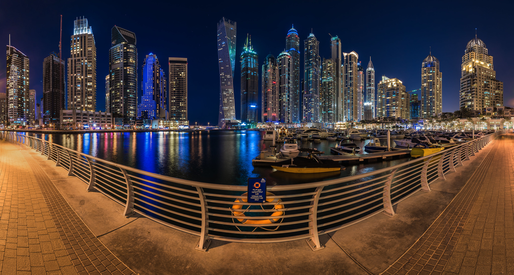 Wallpapers UAE city night city on the desktop