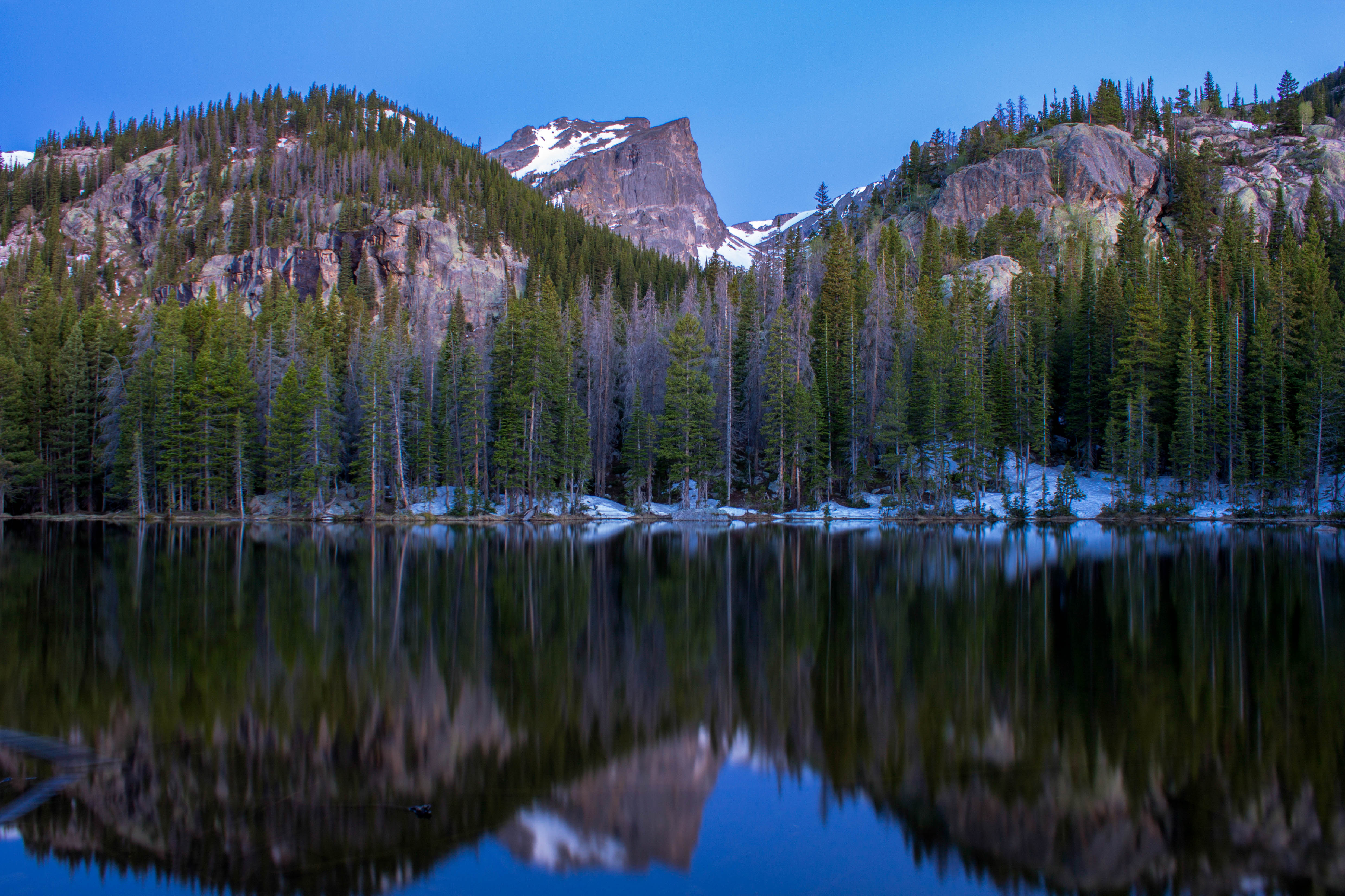 Free photo Nymph Lake in the Rocky Mountains