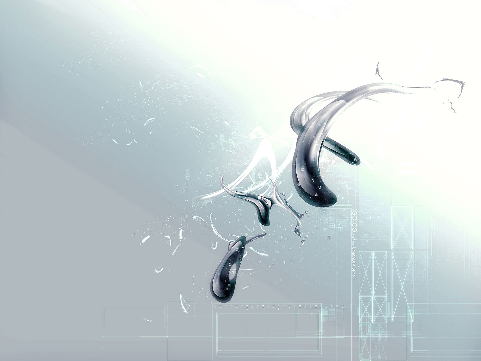 桌面上的壁纸抽象的 水 天空