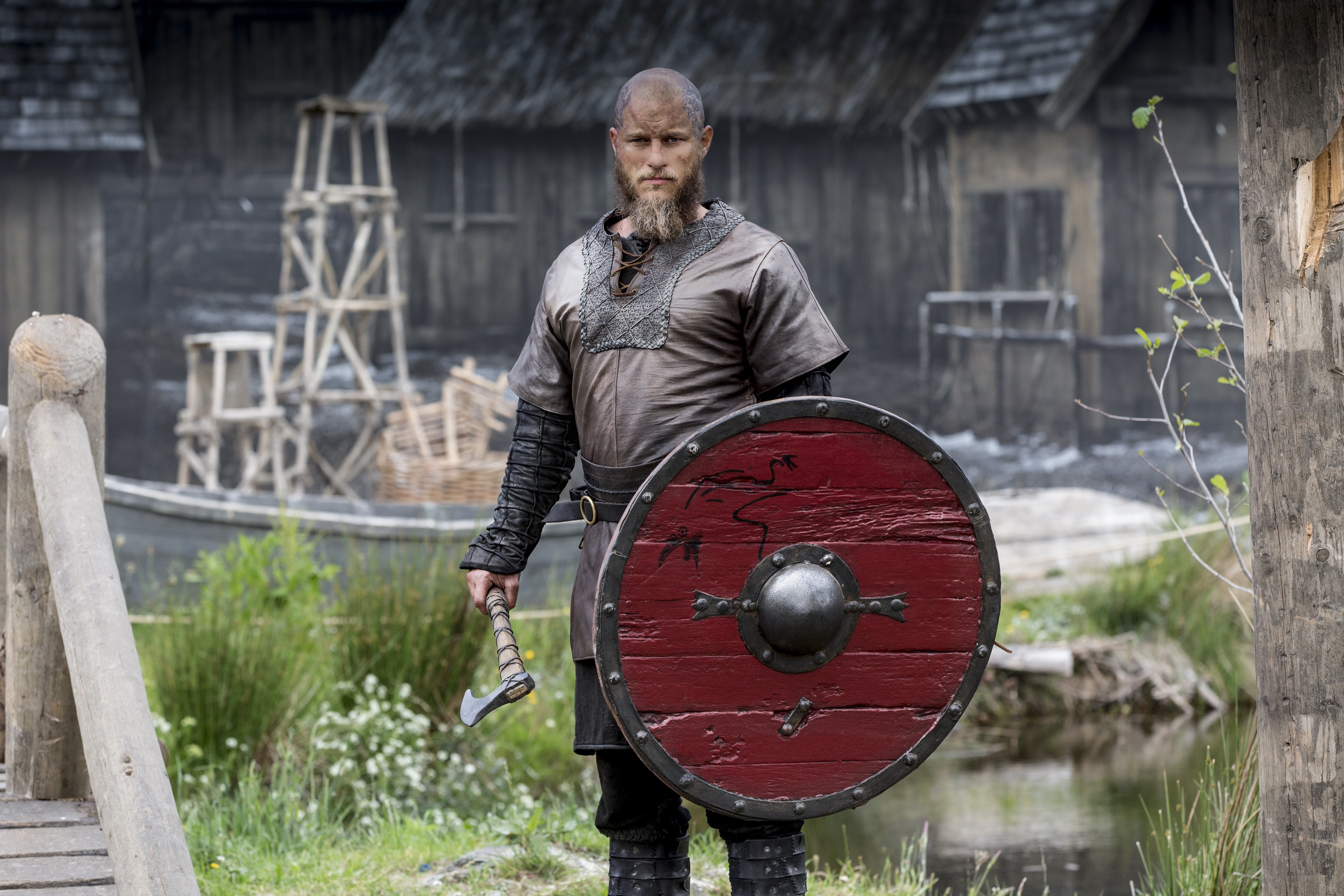 Wallpapers wallpaper vikings ragnar lodbrok shield on the desktop