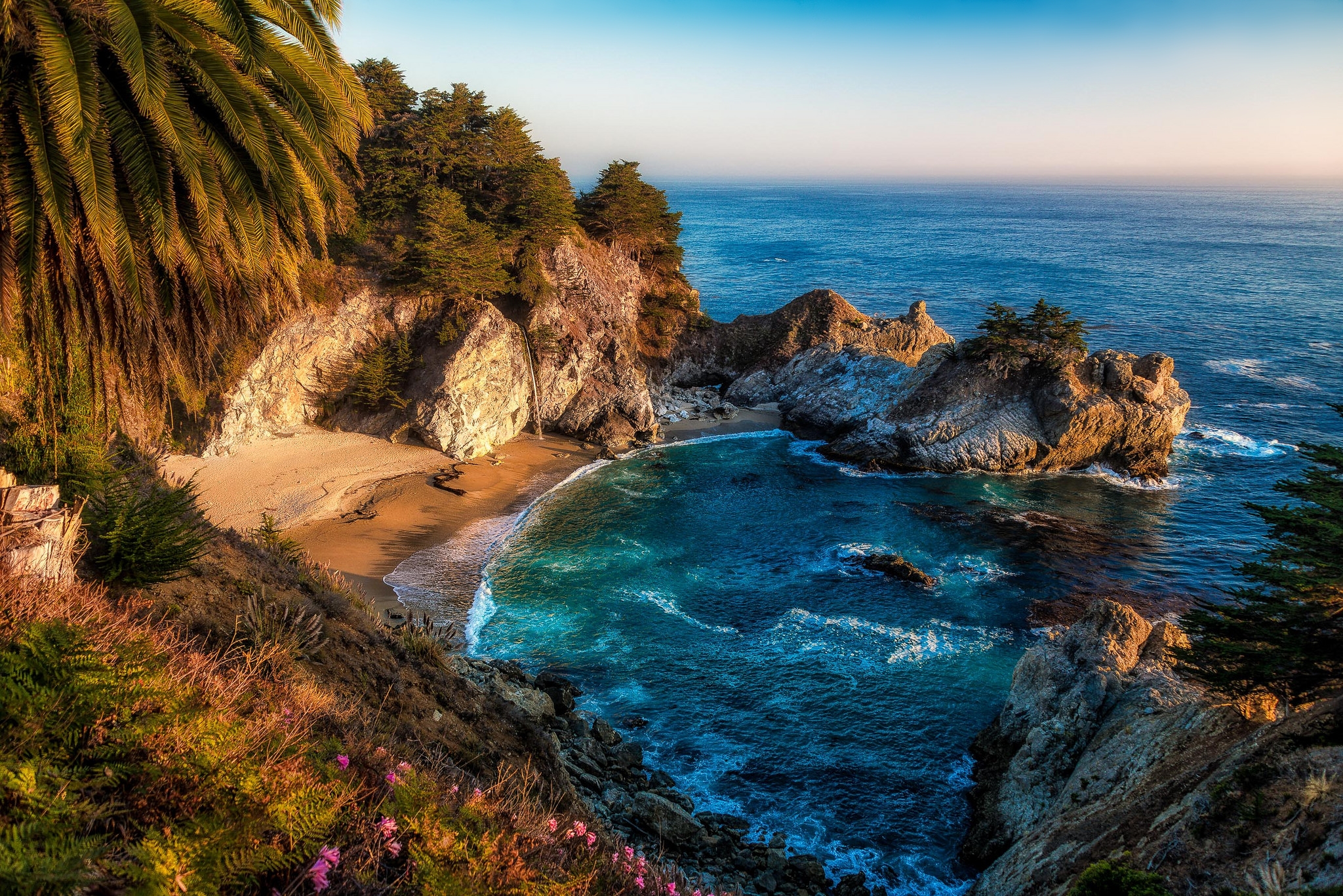 Обои Julia Pfeiffer Burns State Park Big Sur California на рабочий стол