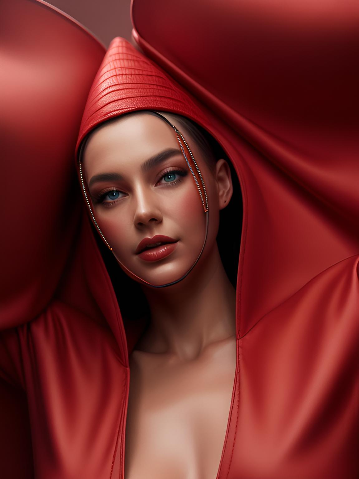 免费照片红衣女郎