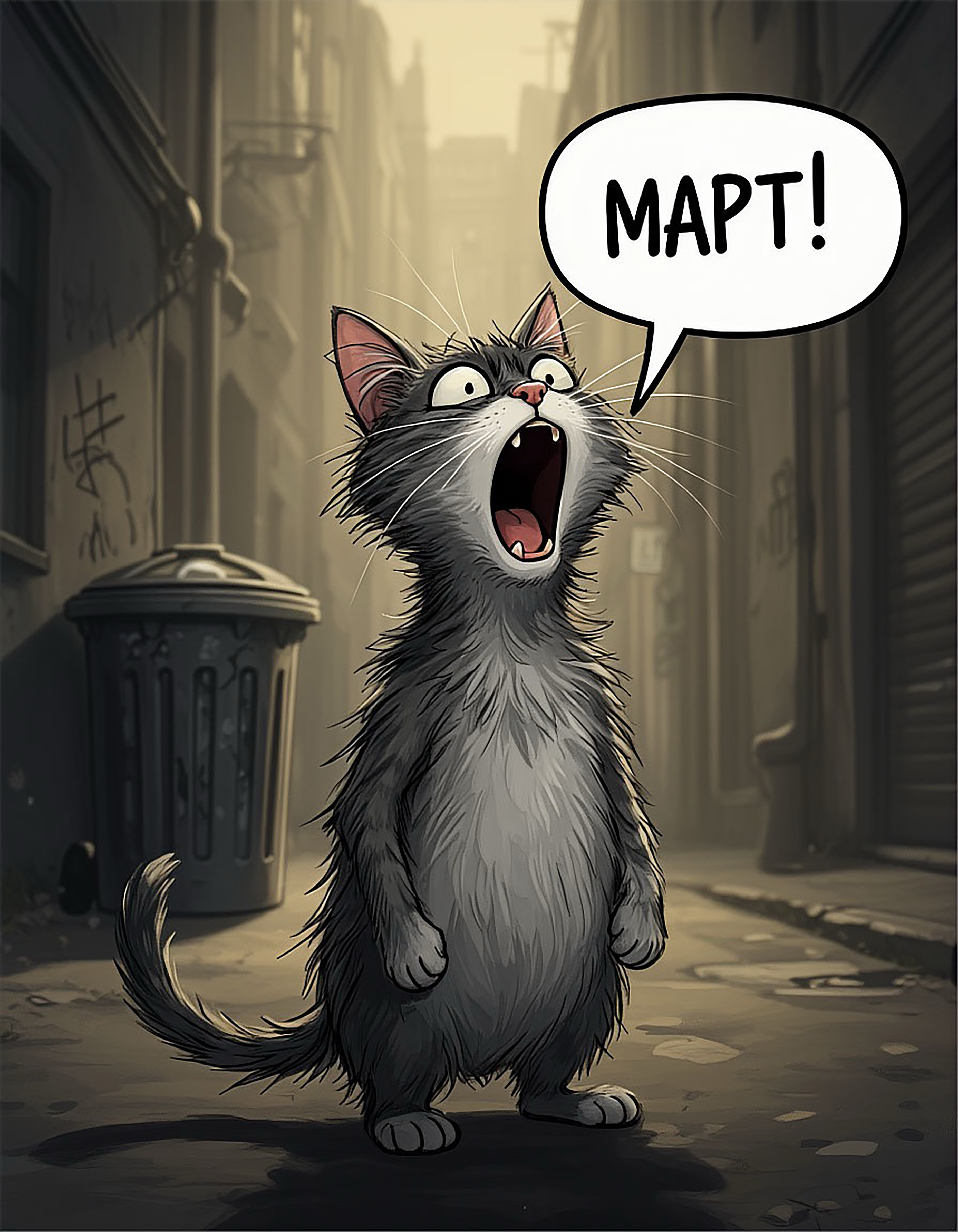 免费明信片春天的猫