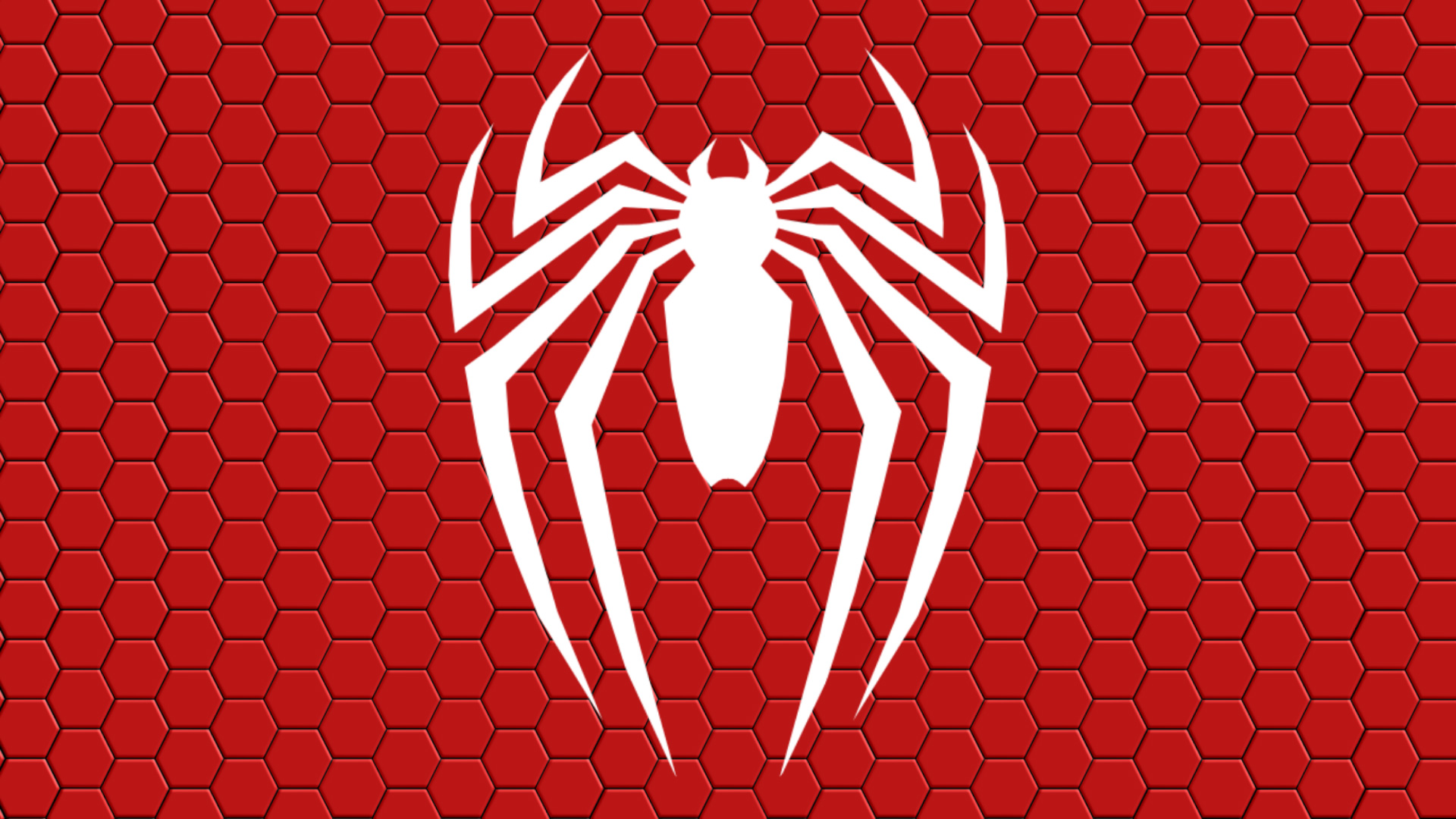 桌面上的壁纸蜘蛛侠 符号 红色背景