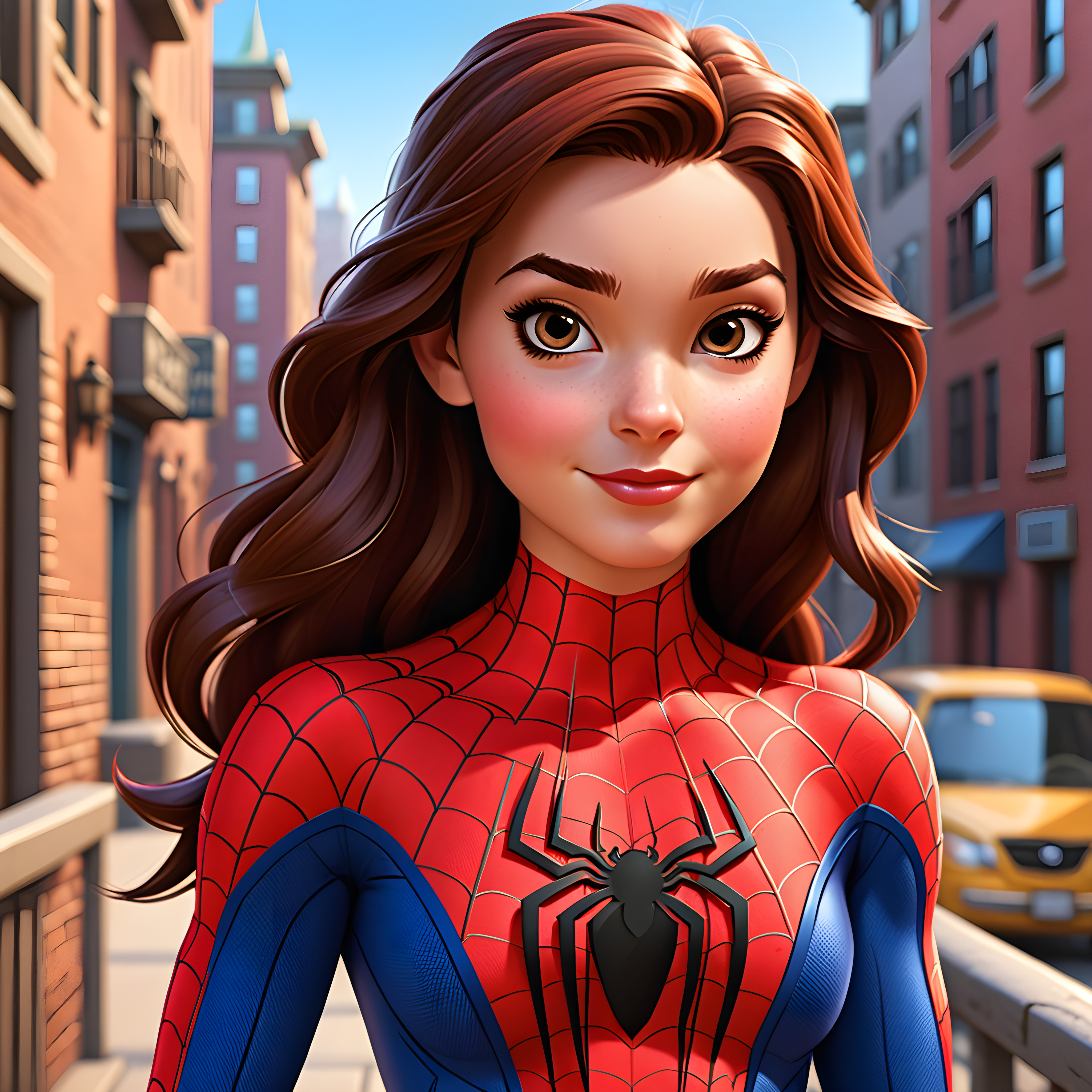 Девушка человек-паук