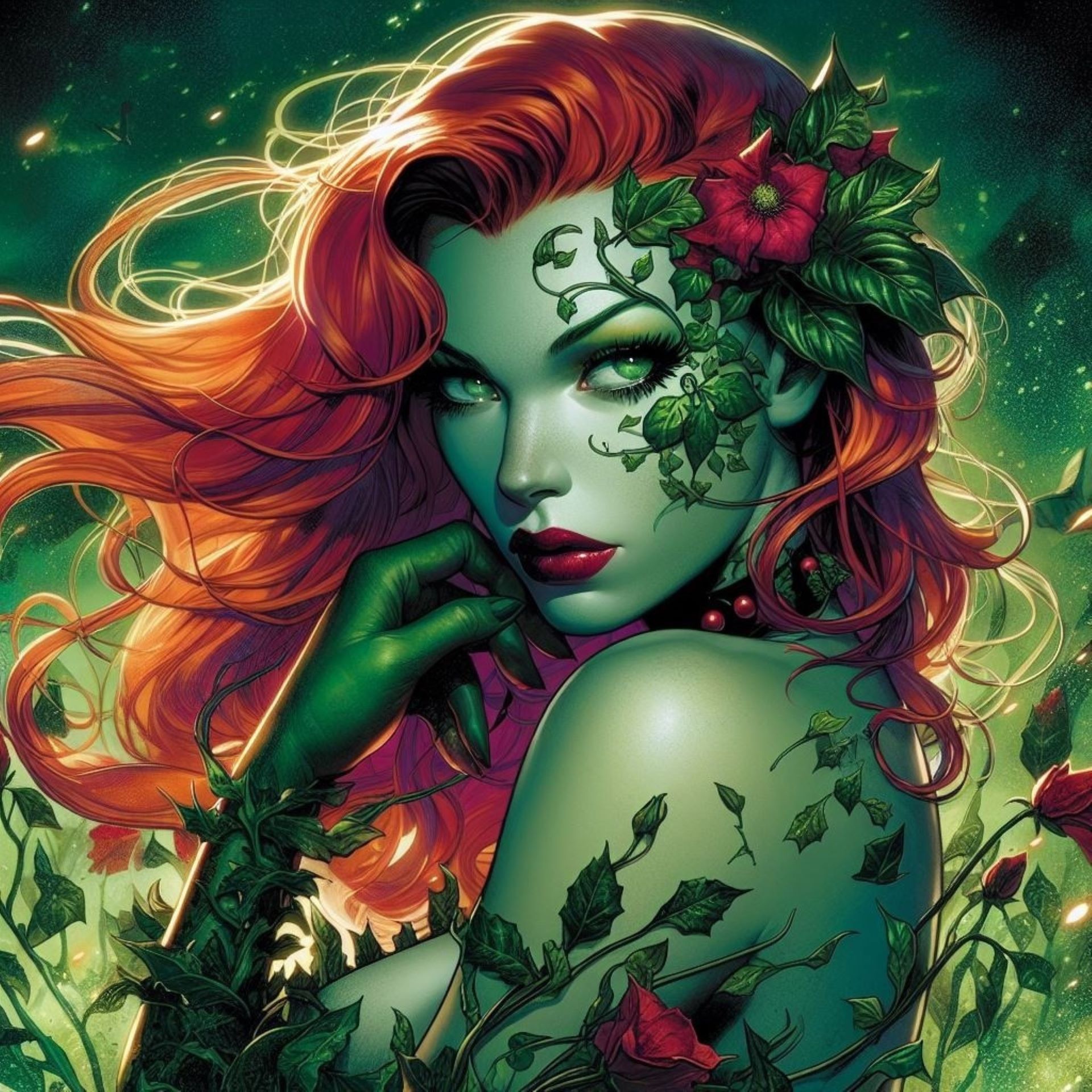 Free photo Poison Ivy`s portrait.