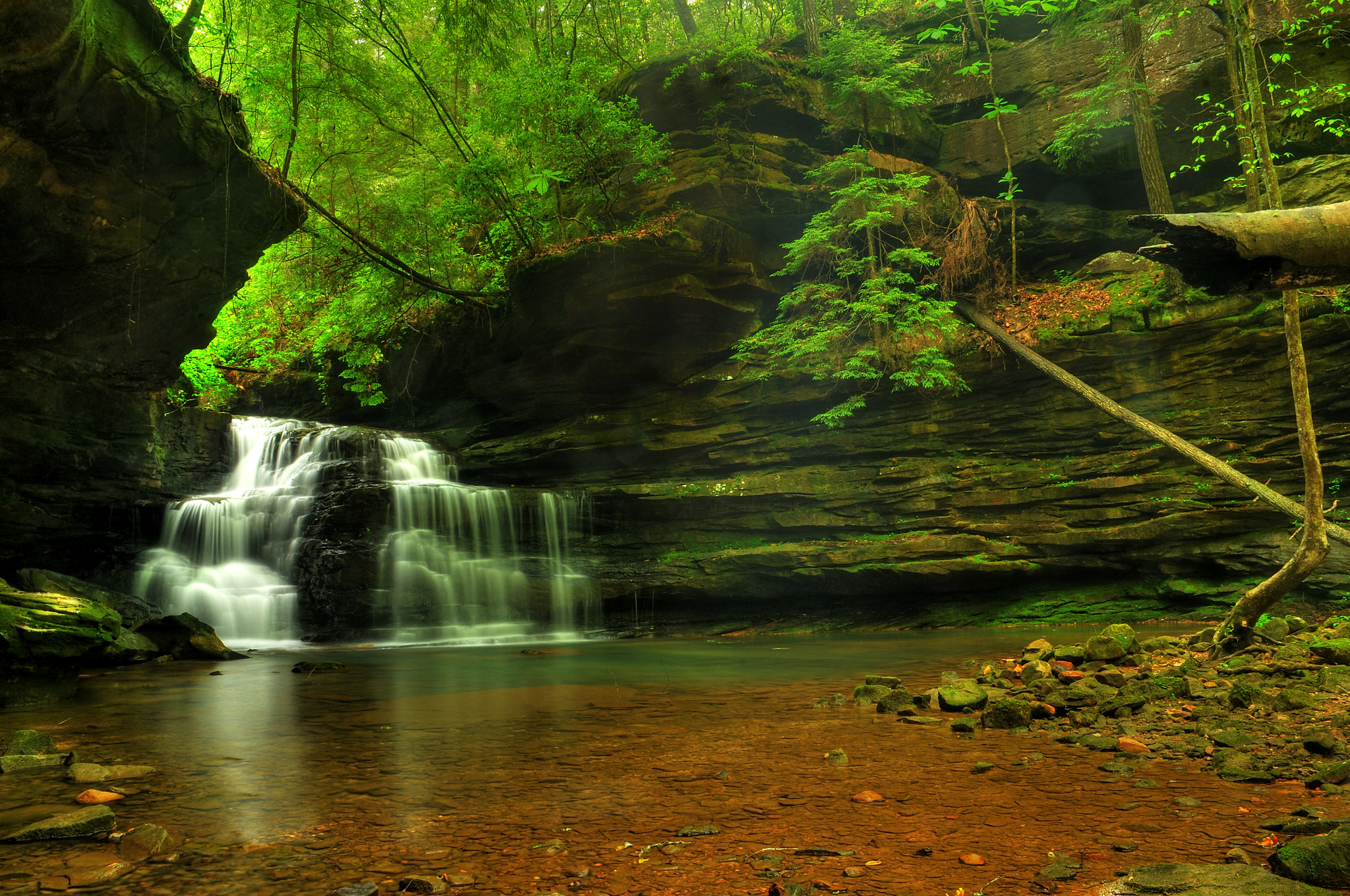 Wallpapers mize mill falls forest rocks on the desktop