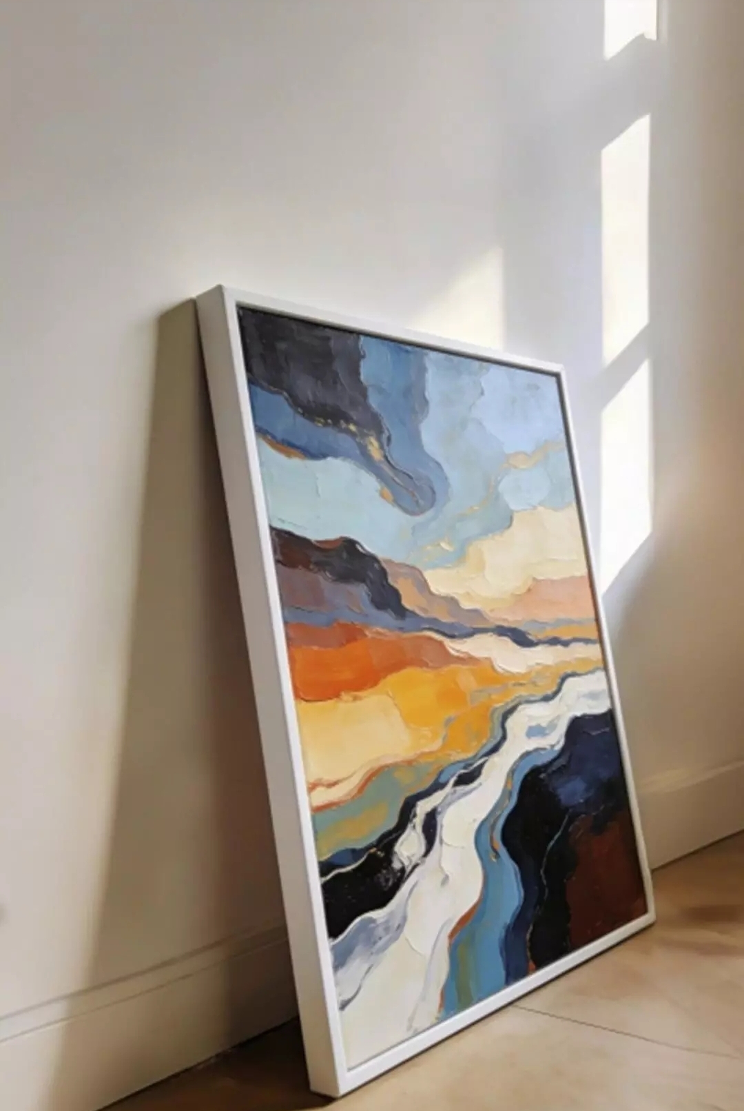 Free photo Gray-white-yellow geometric abstraction