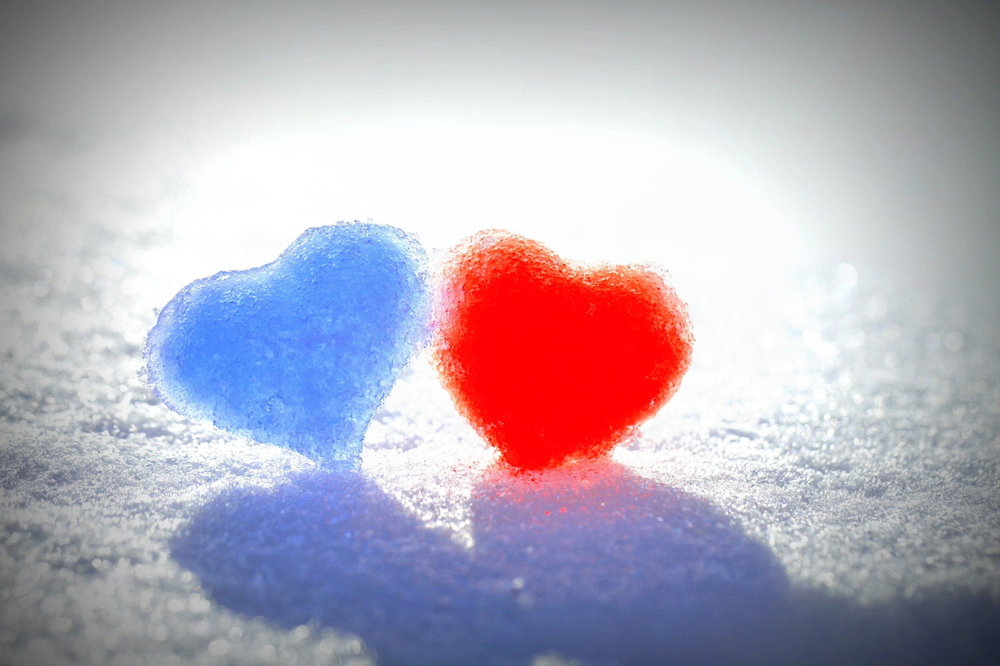 Wallpapers bokeh heart love on the desktop