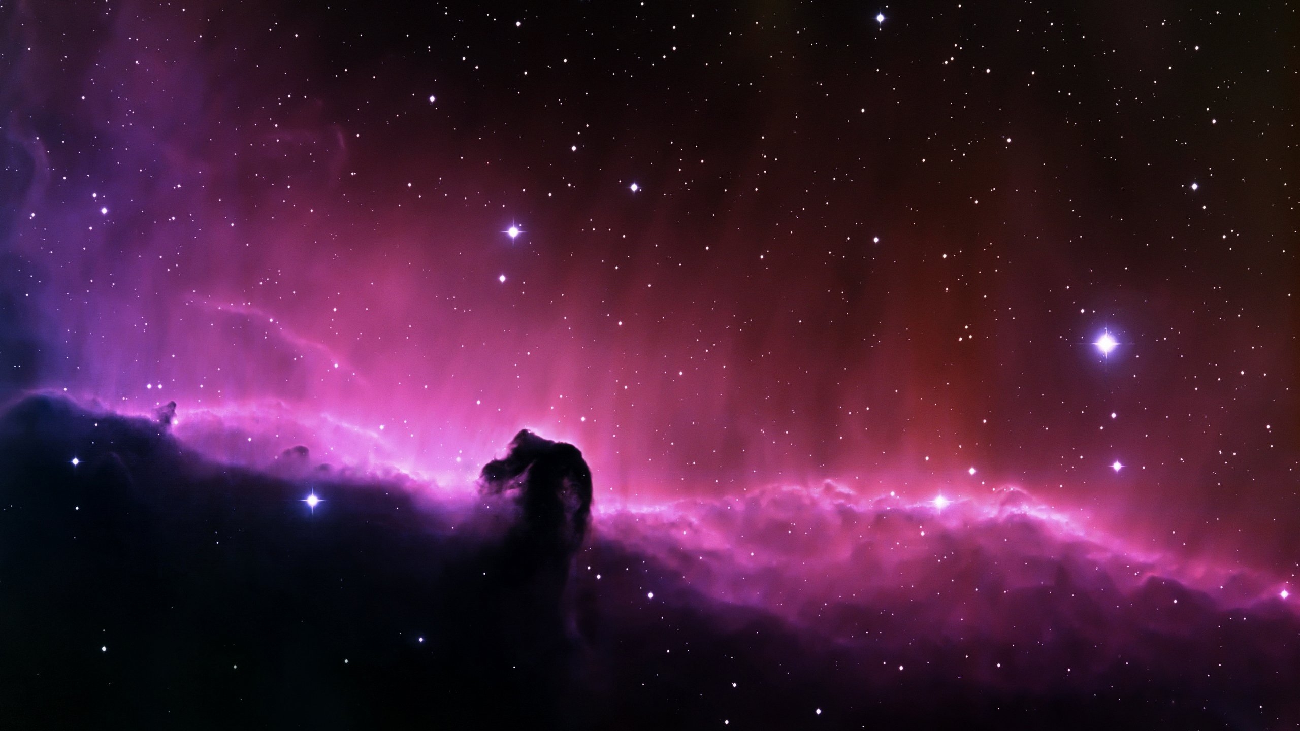 Wallpapers wallpaper pink nebula stars galaxy on the desktop