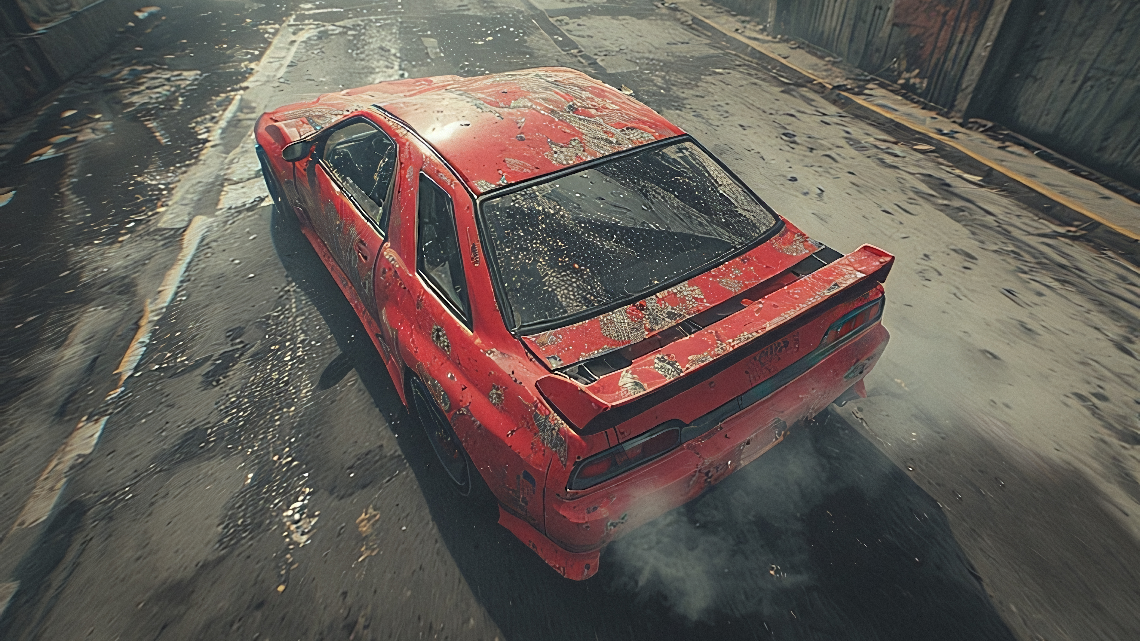 免费照片尘土飞扬的汽车