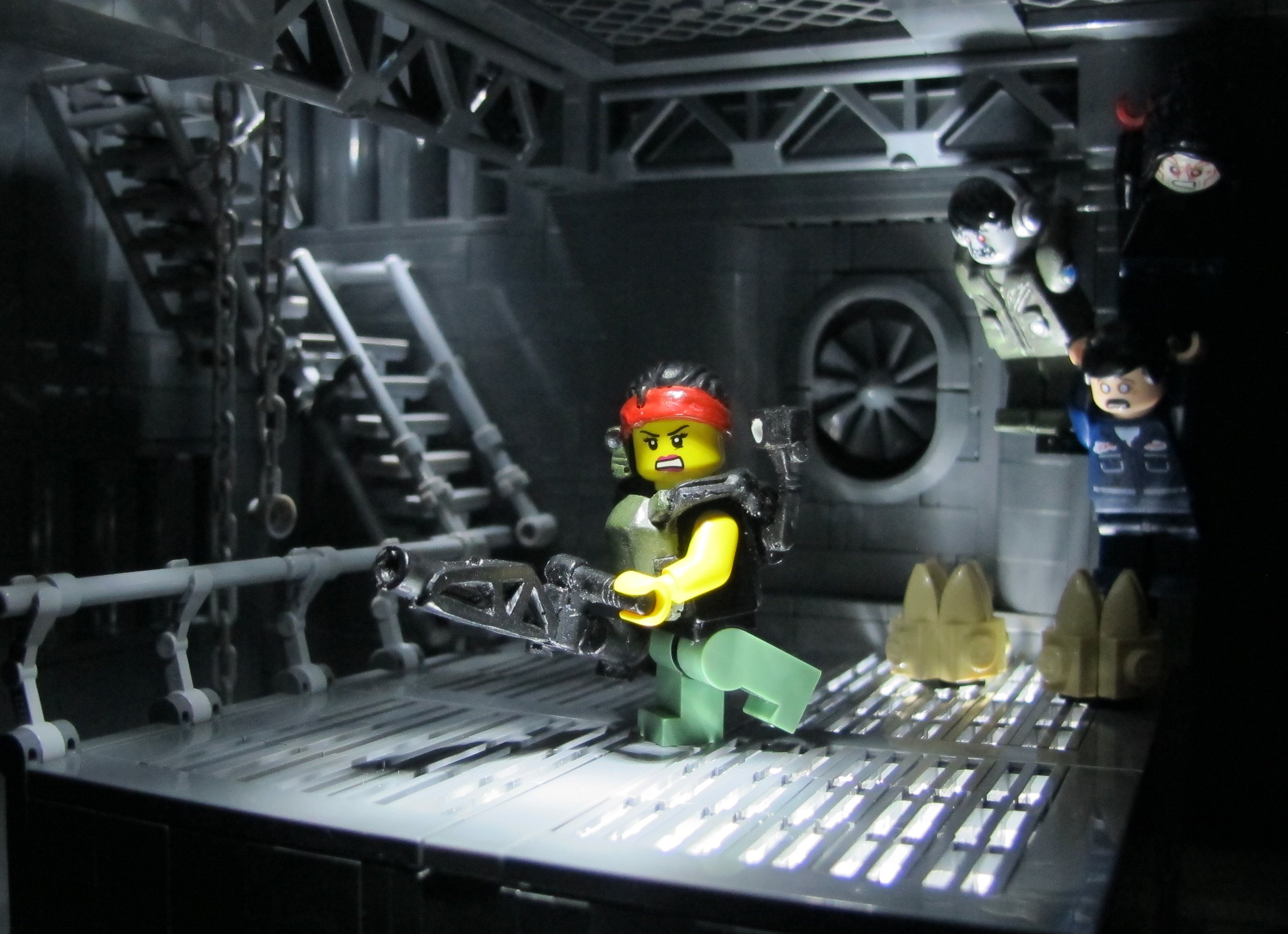 Wallpapers lighting stairs LEGO on the desktop