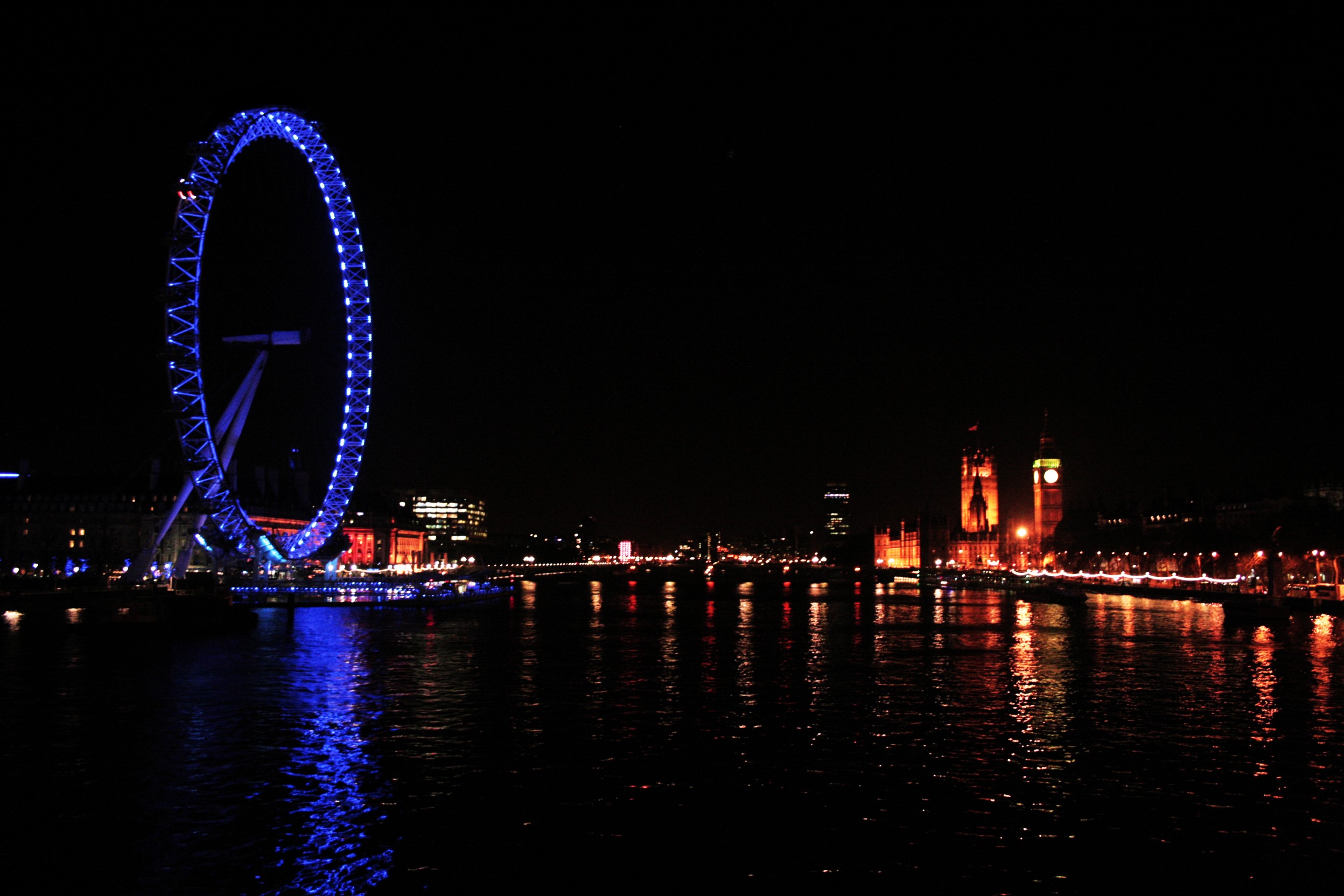 Wallpapers London cityscape night on the desktop