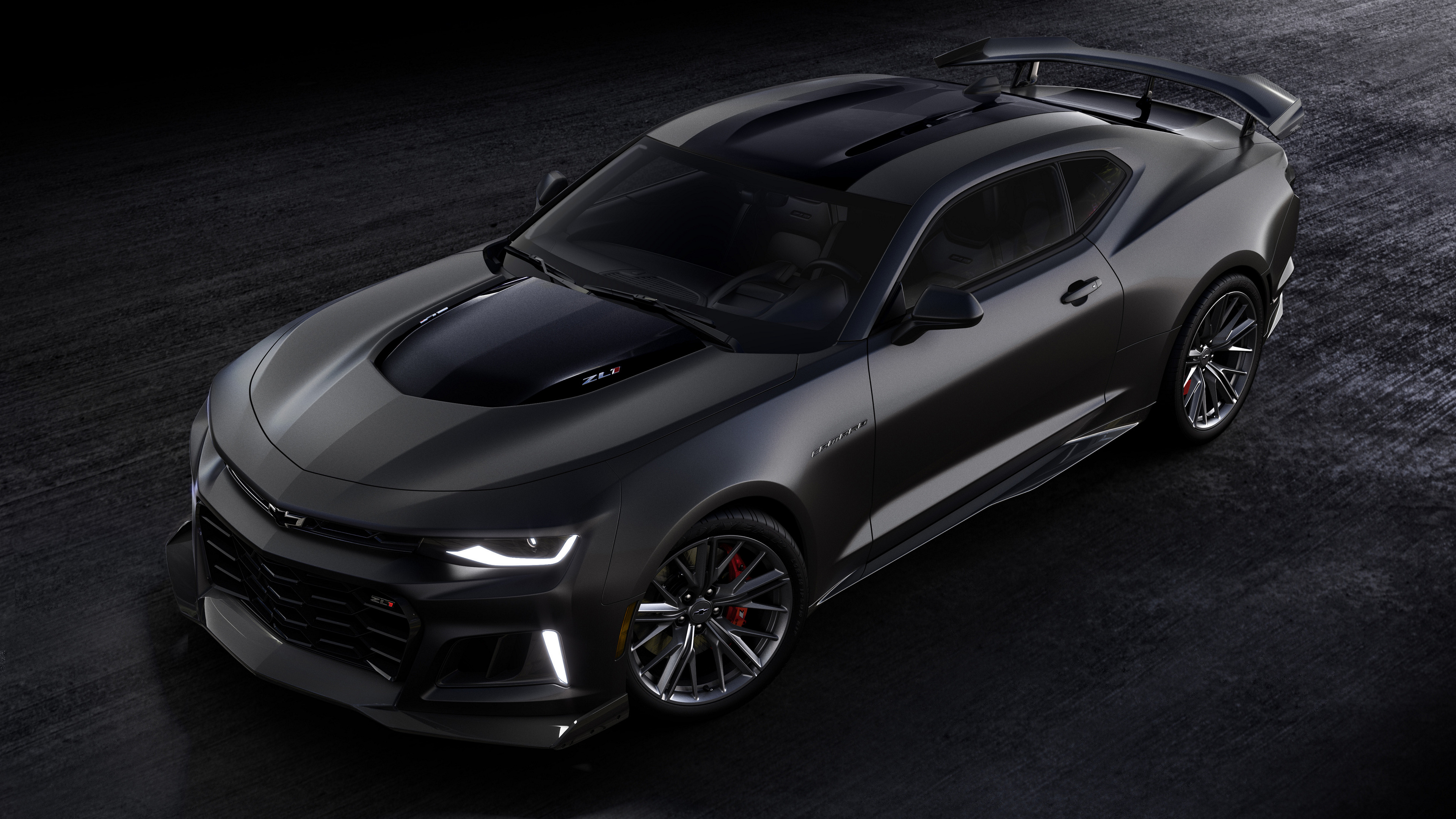 Free photo Black 2024 Chevrolet Camaro ZL1