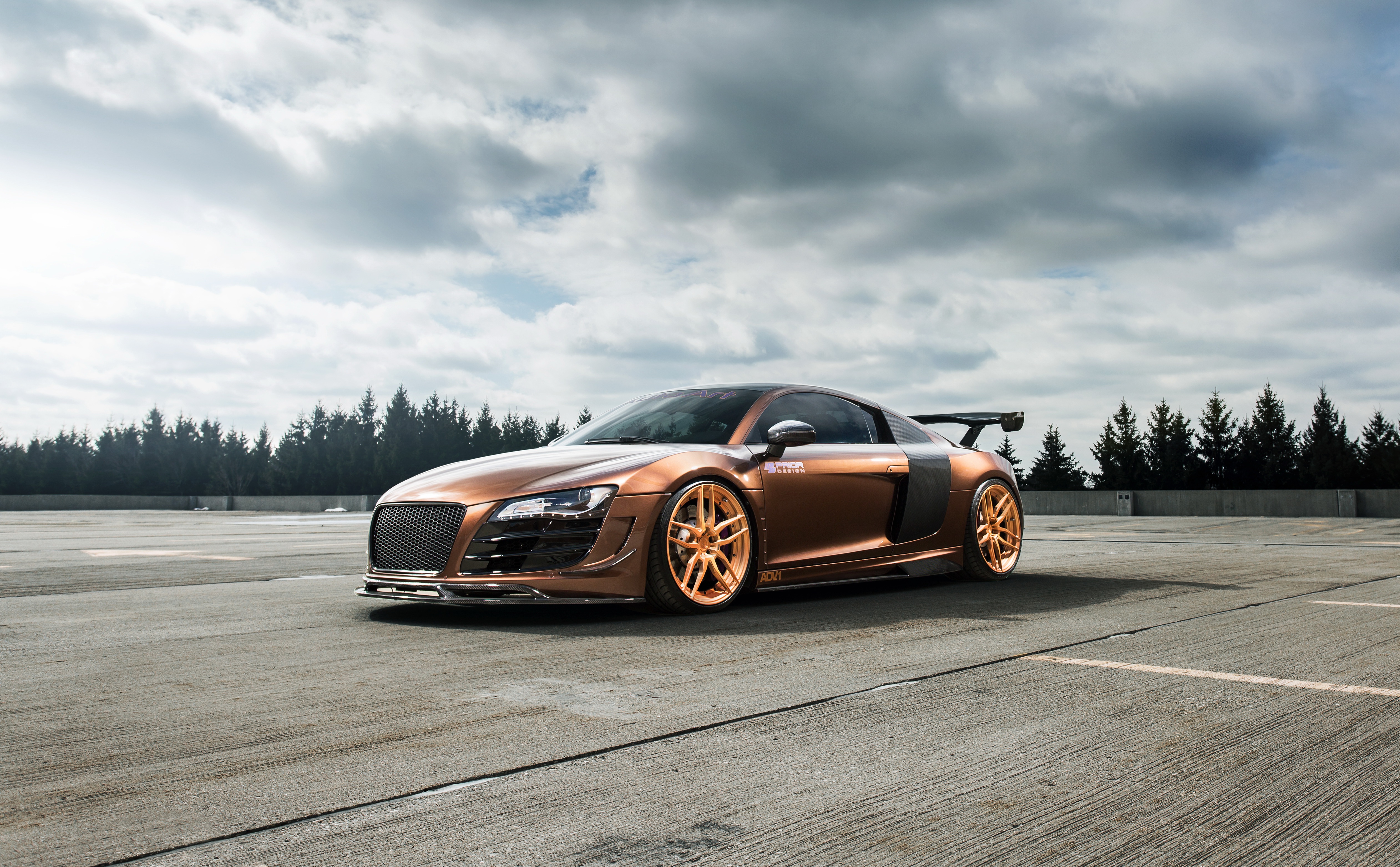 Wallpapers Audi R8 cars copper color on the desktop