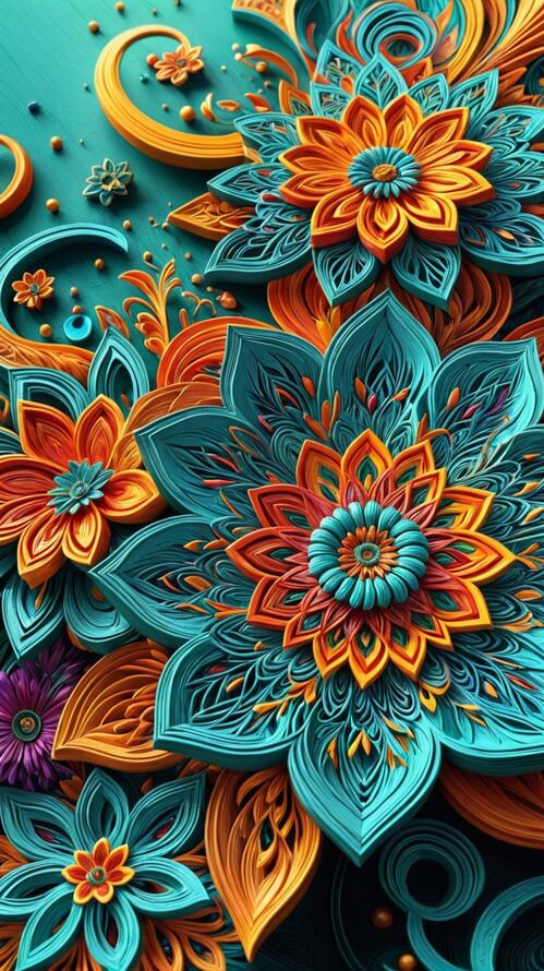 Бесплатное фото Цветы рисунок